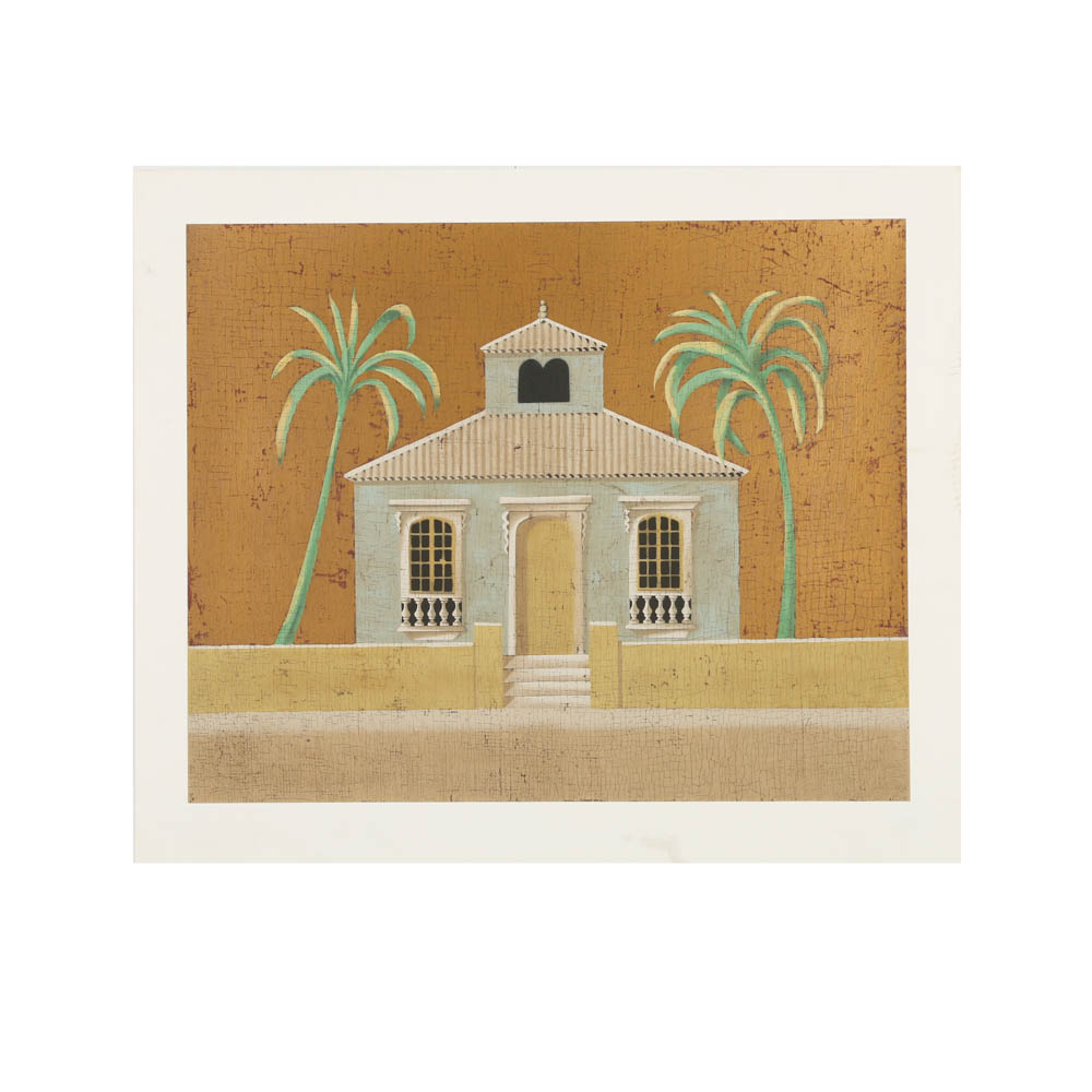 Jacques Lamy Artist's Proof Serigraph on Paper of House