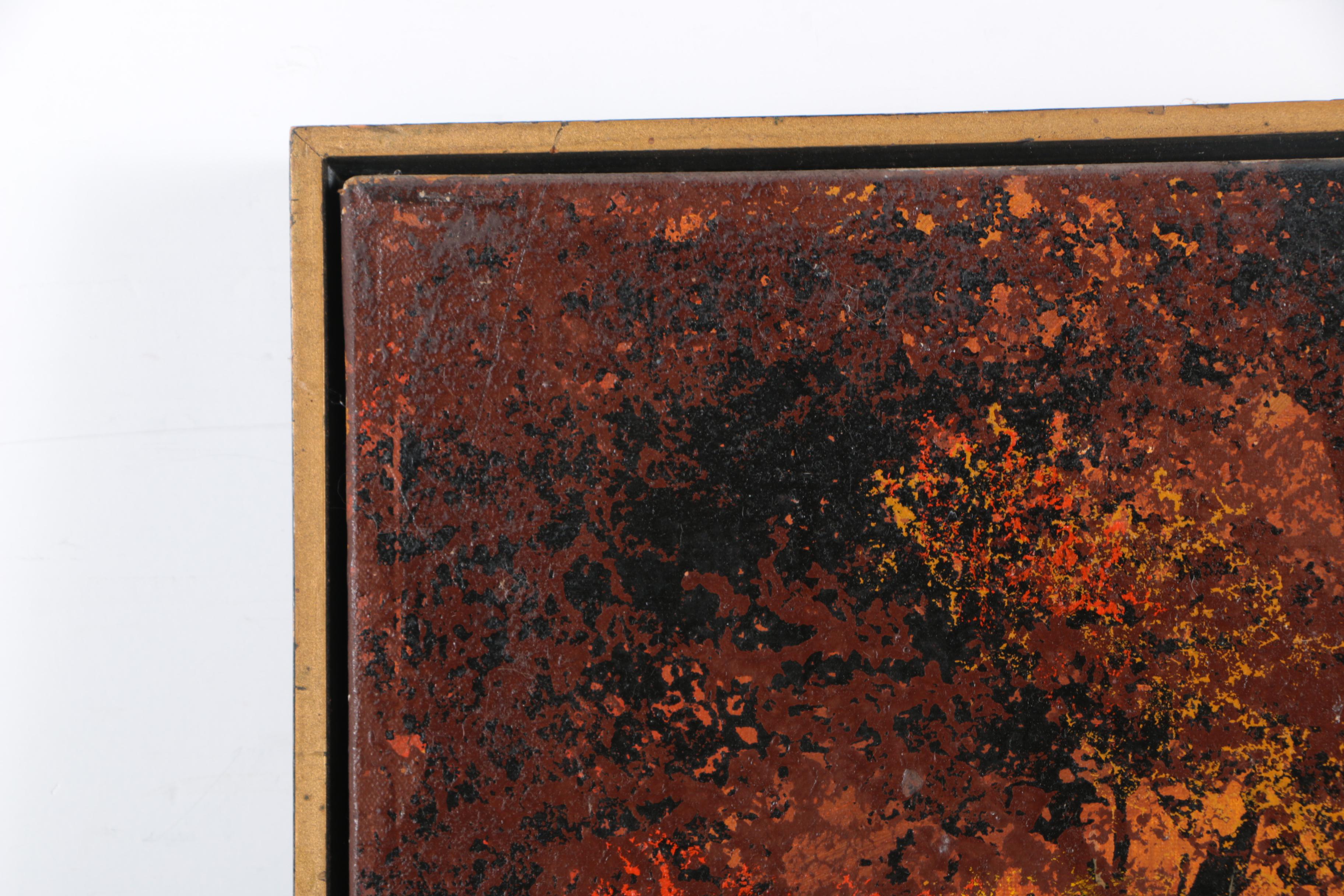 C. Roberts Oil Painting on Canvas Outdoor Scene