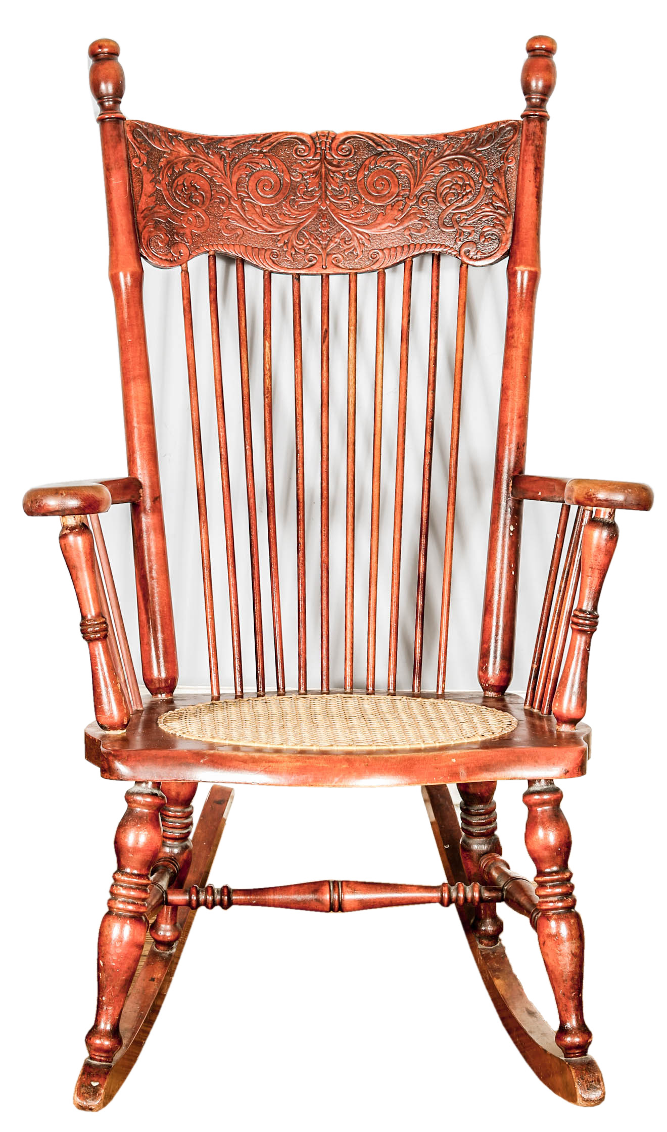 Vintage Cane Seat Rocking Chair