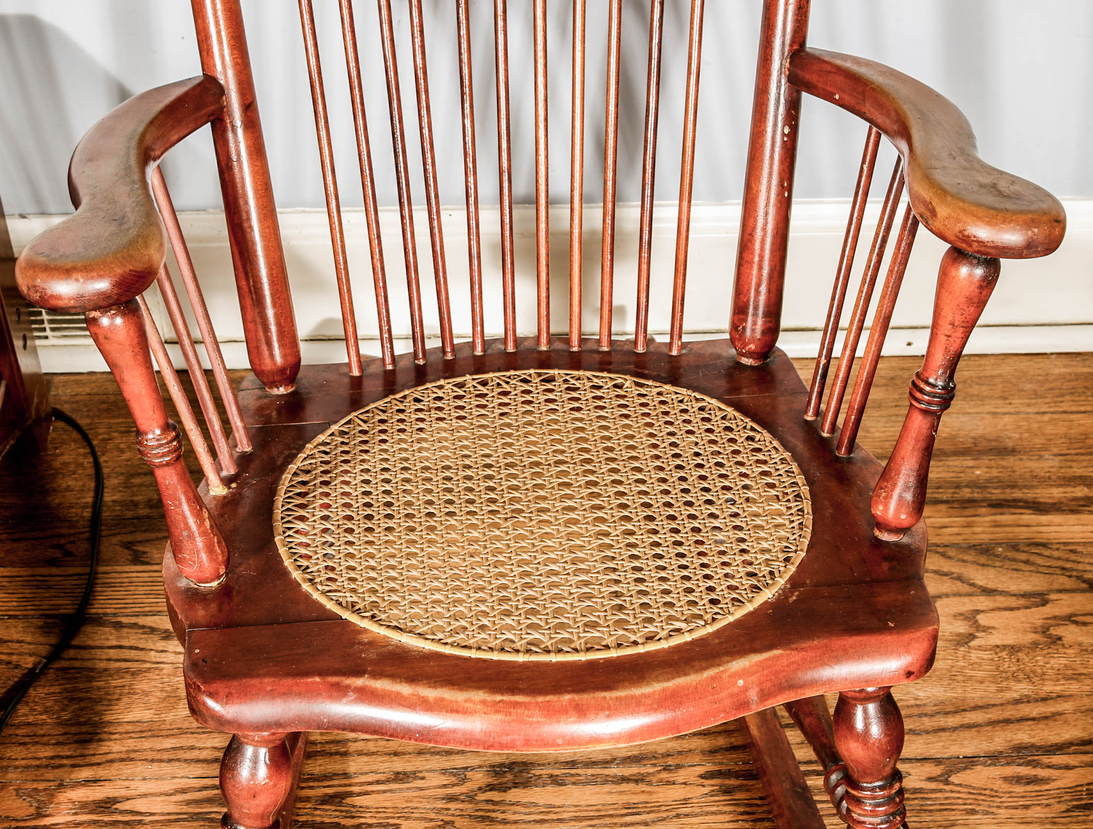 Vintage Cane Seat Rocking Chair