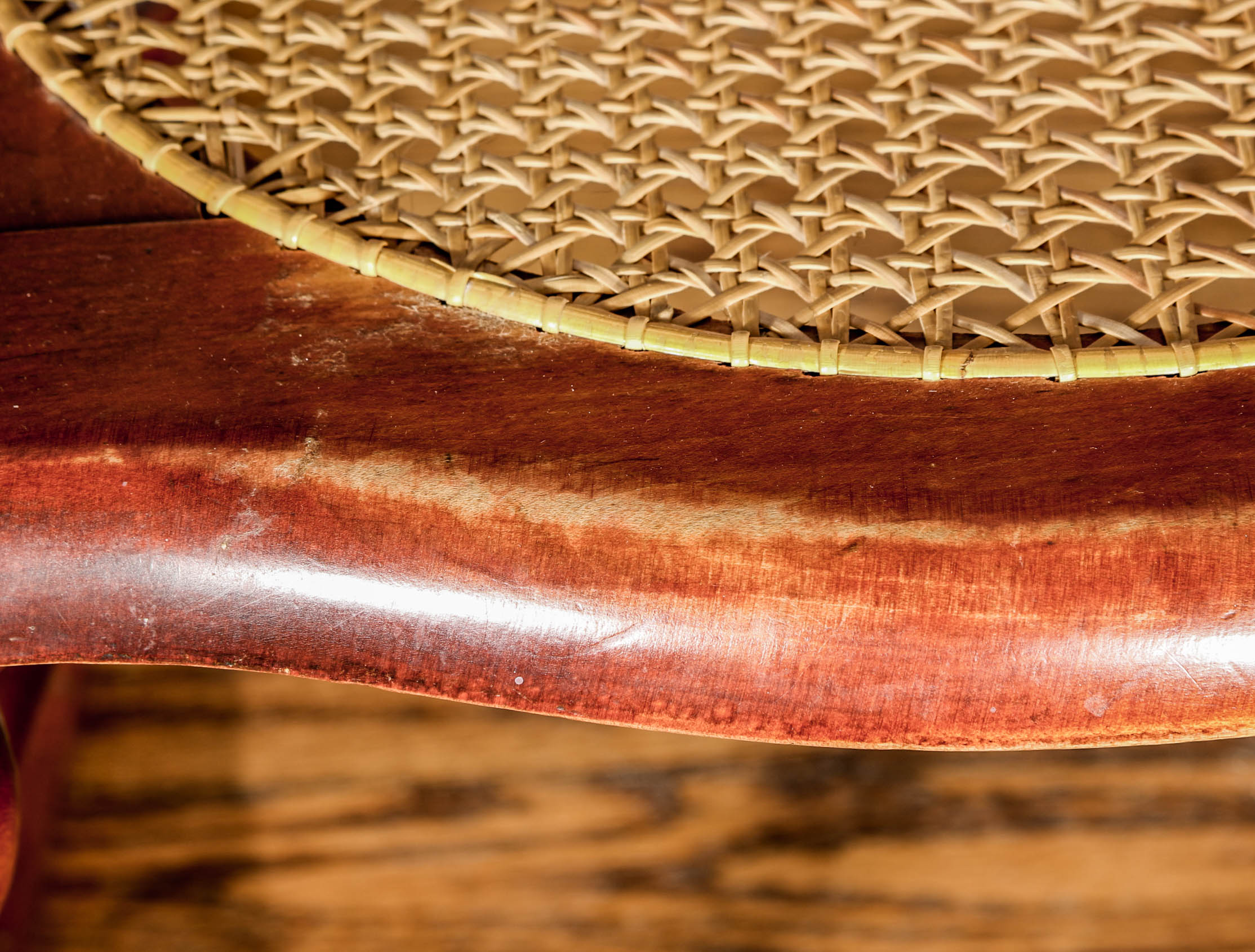 Vintage Cane Seat Rocking Chair