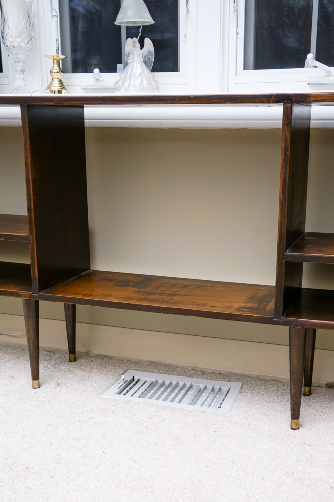 Mid Century Modern Open Credenza