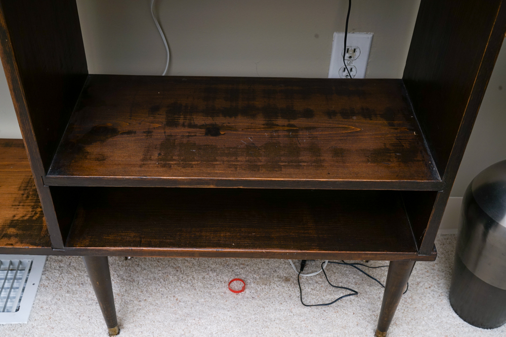 Mid Century Modern Open Credenza