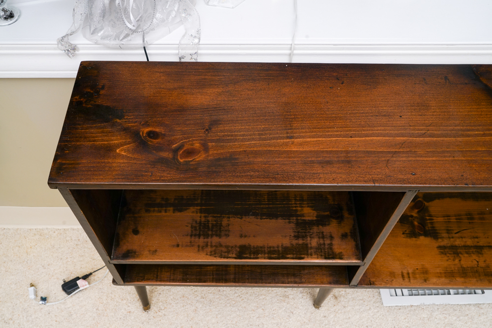 Mid Century Modern Open Credenza