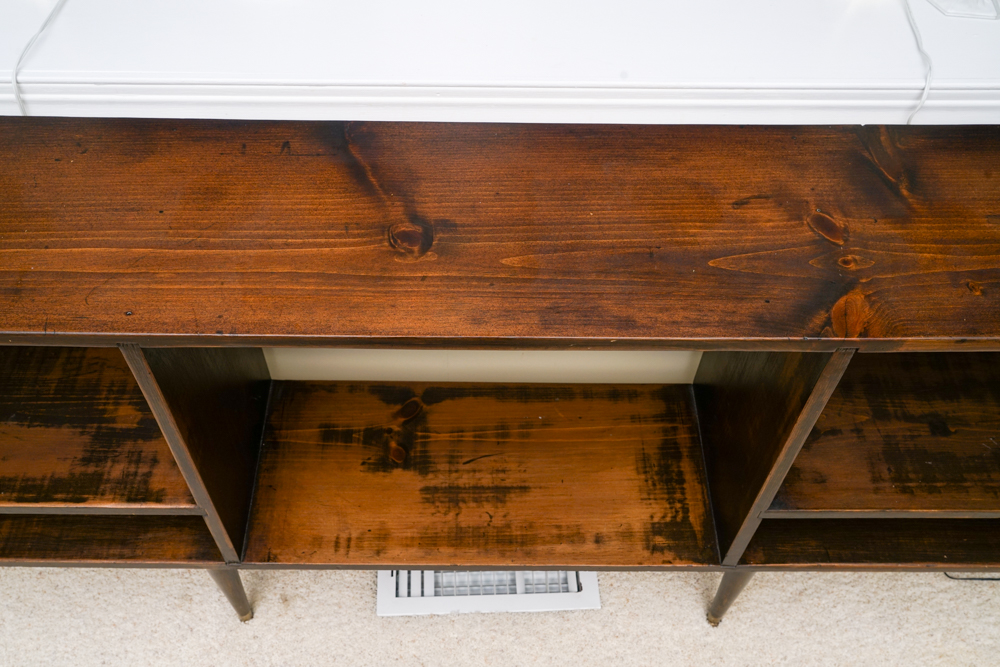 Mid Century Modern Open Credenza