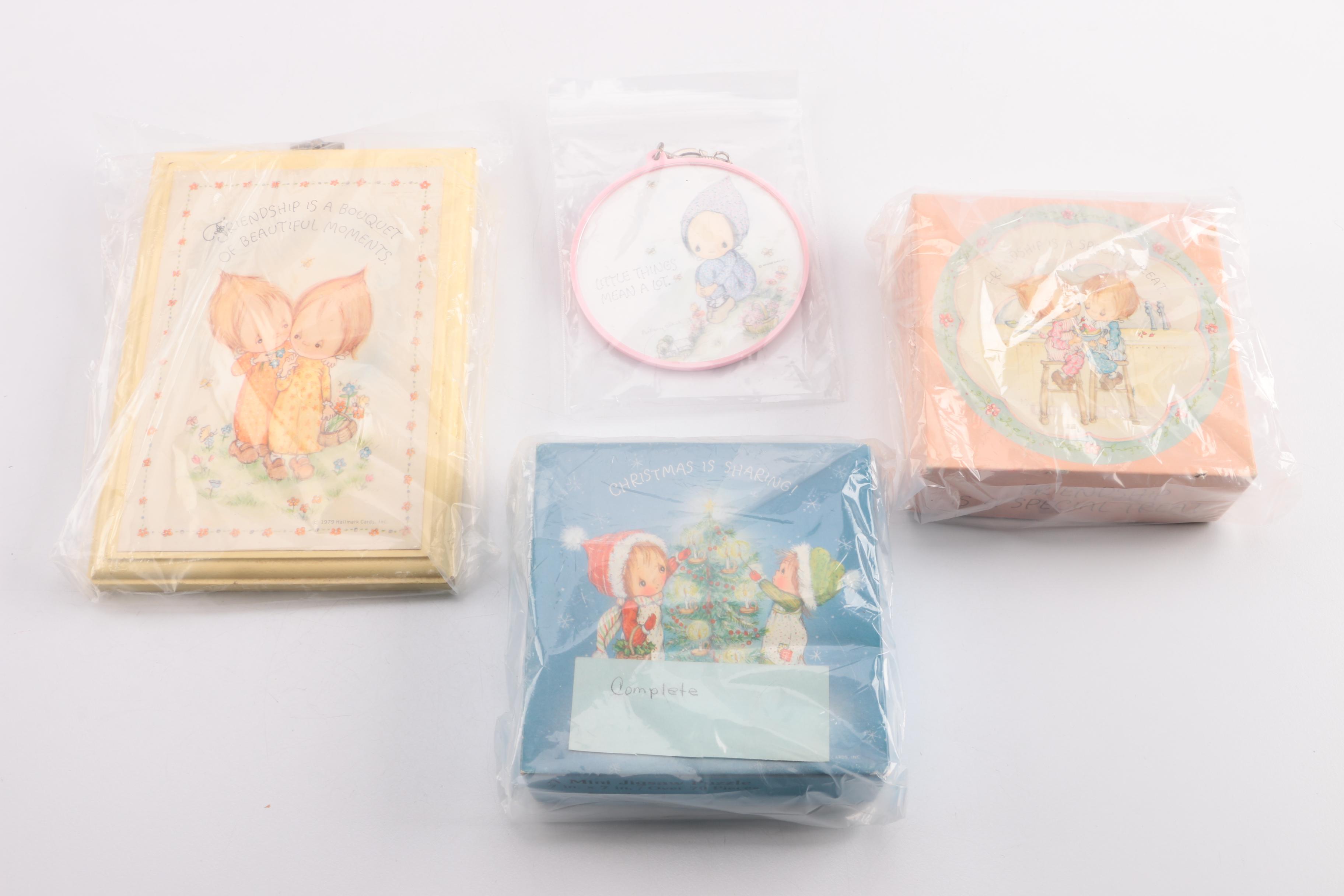 Vintage Hallmark Keepsakes Including Wall Hangings and Greeting Cards