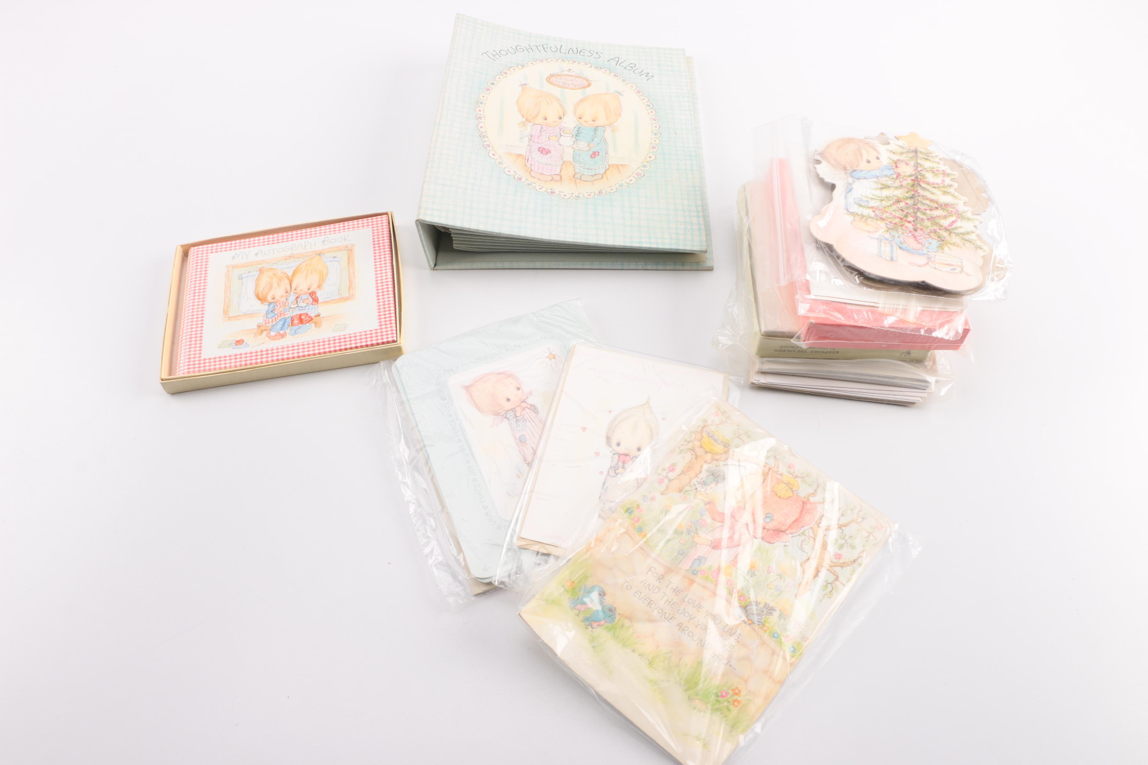 Vintage Hallmark Keepsakes Including Wall Hangings and Greeting Cards