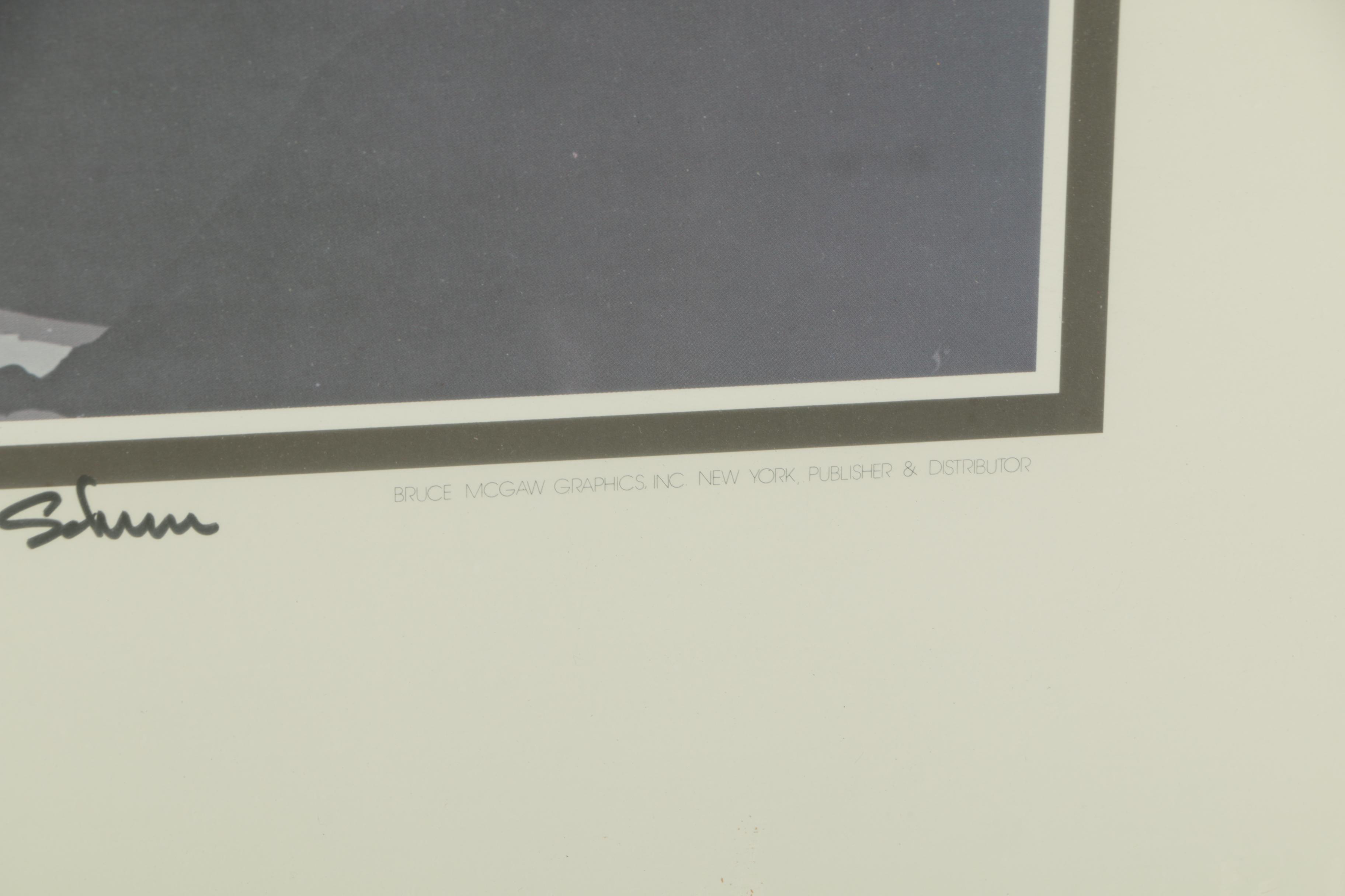 Jerry Schurr Offset Lithograph Gallery Poster from the Summa Gallery