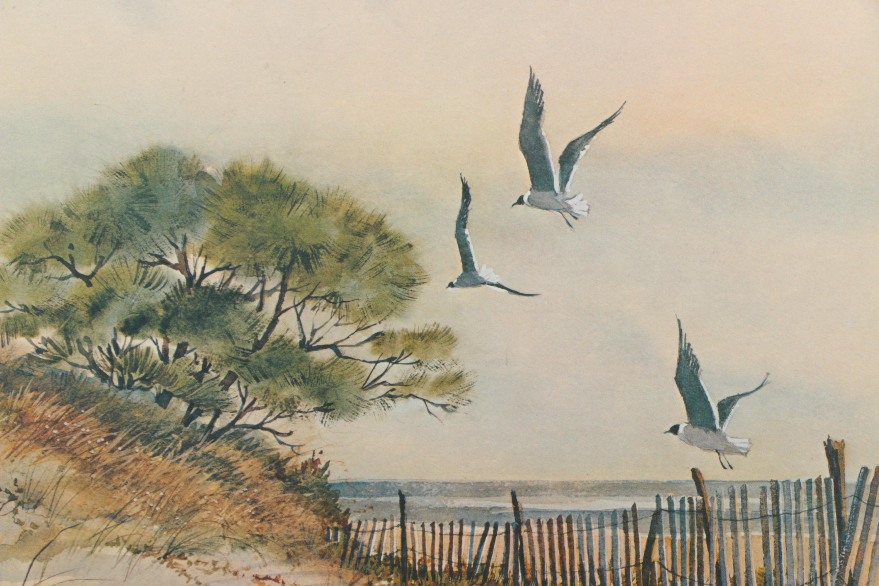 Pearl Slobodian Limited Edition Offset Lithograph on Paper "Beach Pines"