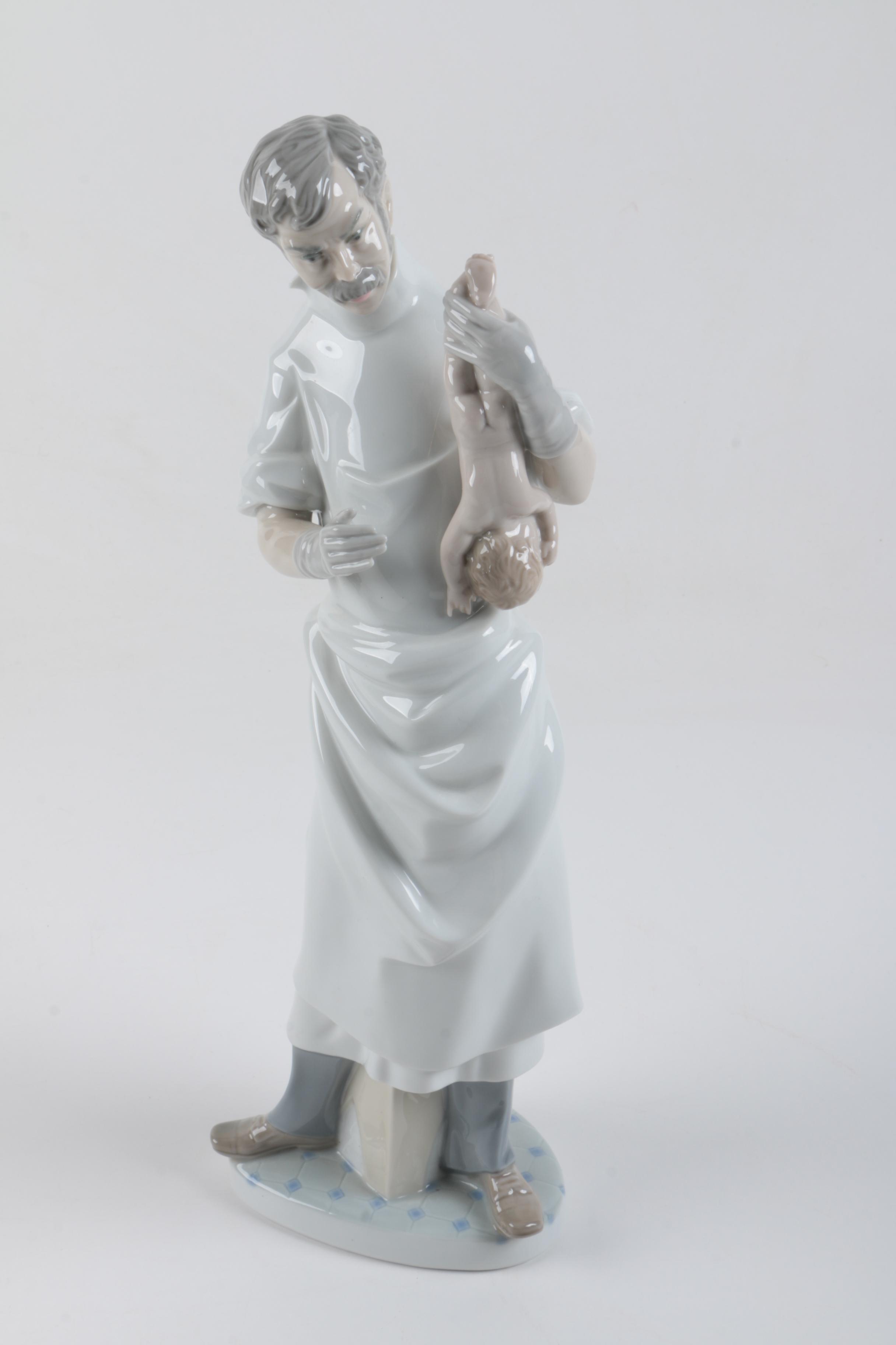 Lladró Doctor and Nurse Figurines