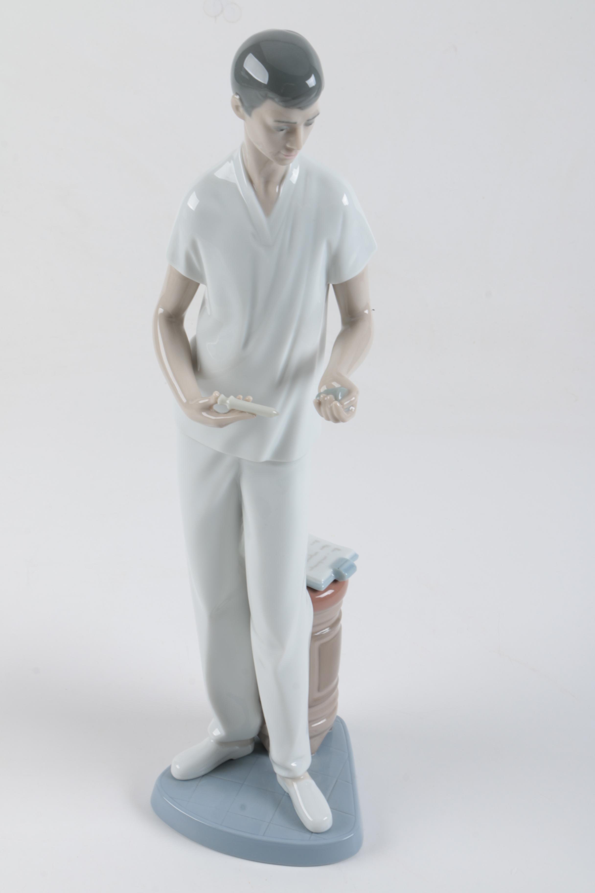 Lladró Doctor and Nurse Figurines