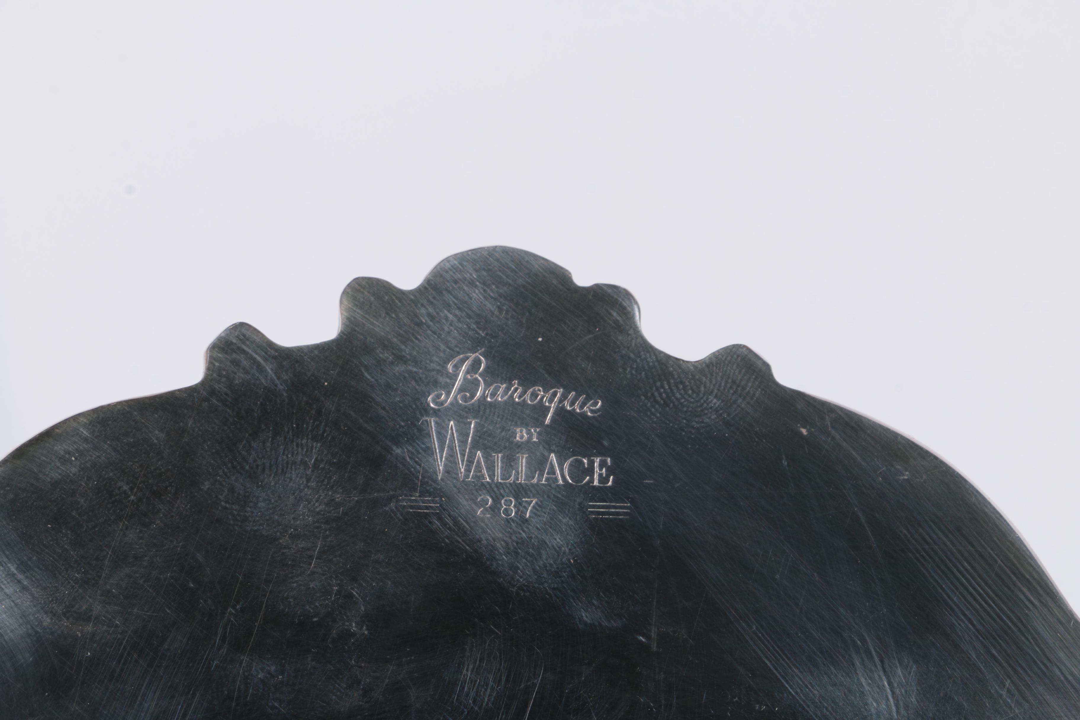 Wallace "Baroque" Silver Plate Covered Dish and Other Serveware
