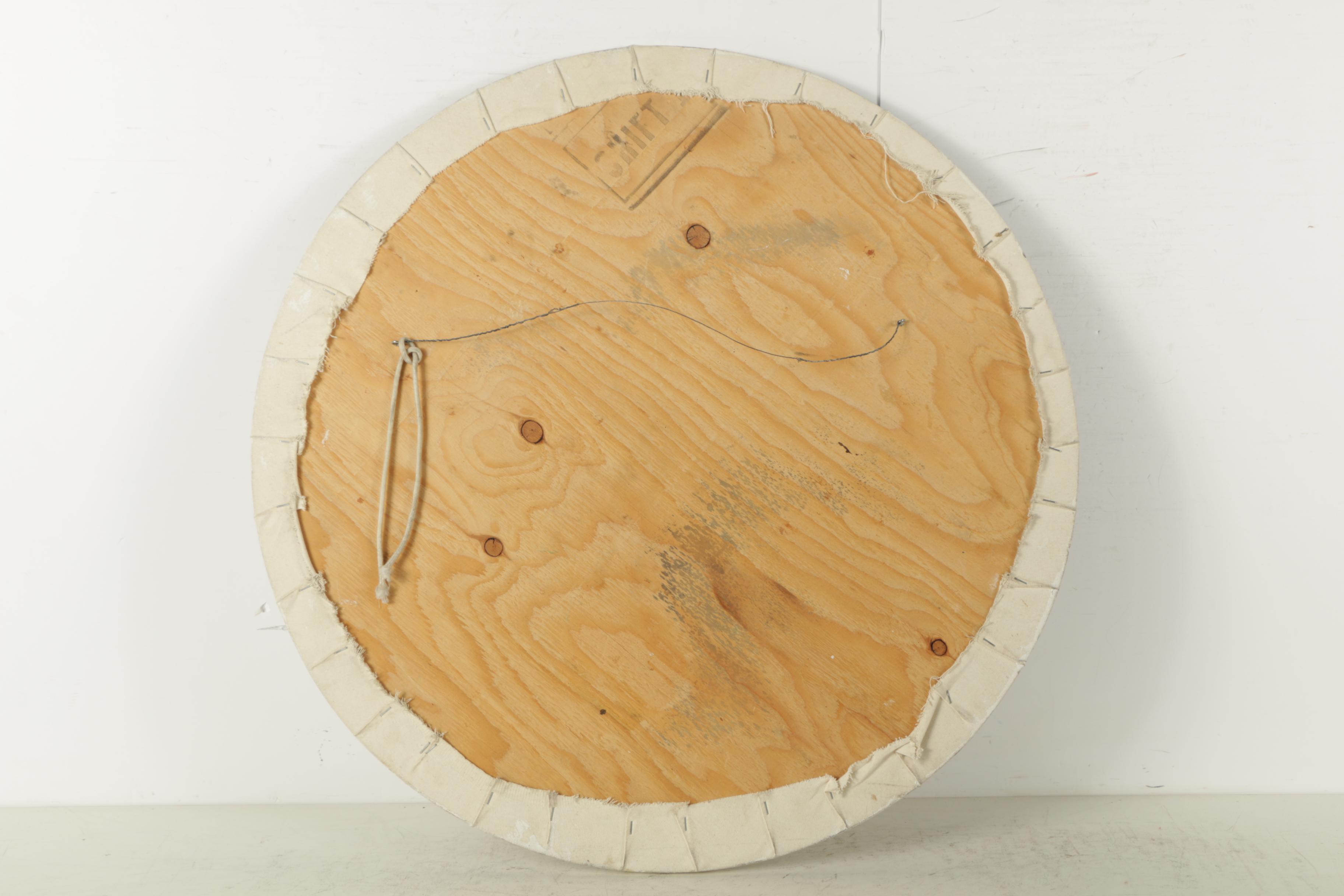 Anderson Lee Benally Oil Painting on Canvas of Native American Inspired Scene