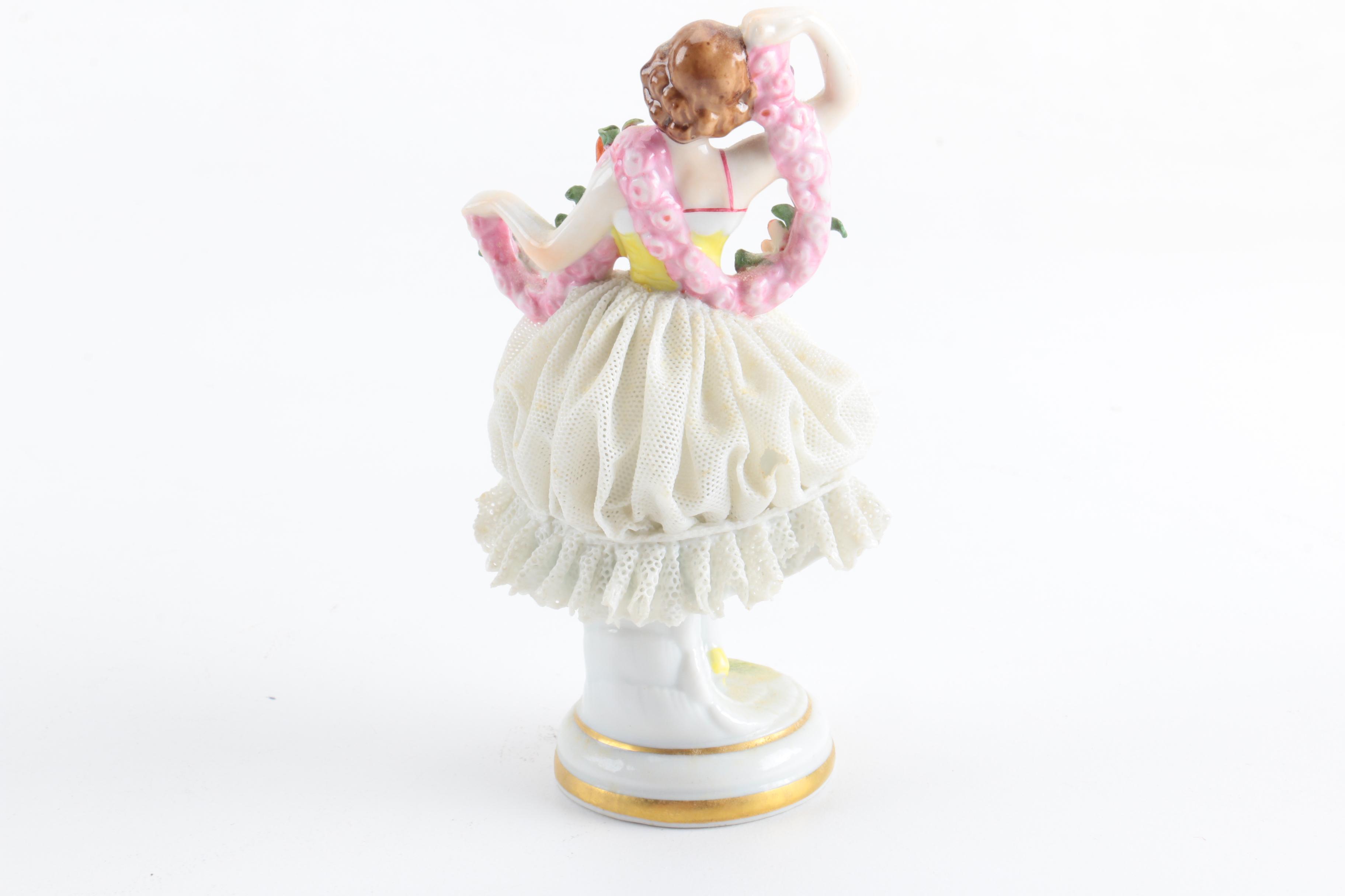 Dresden Porcelain Lace Figurines