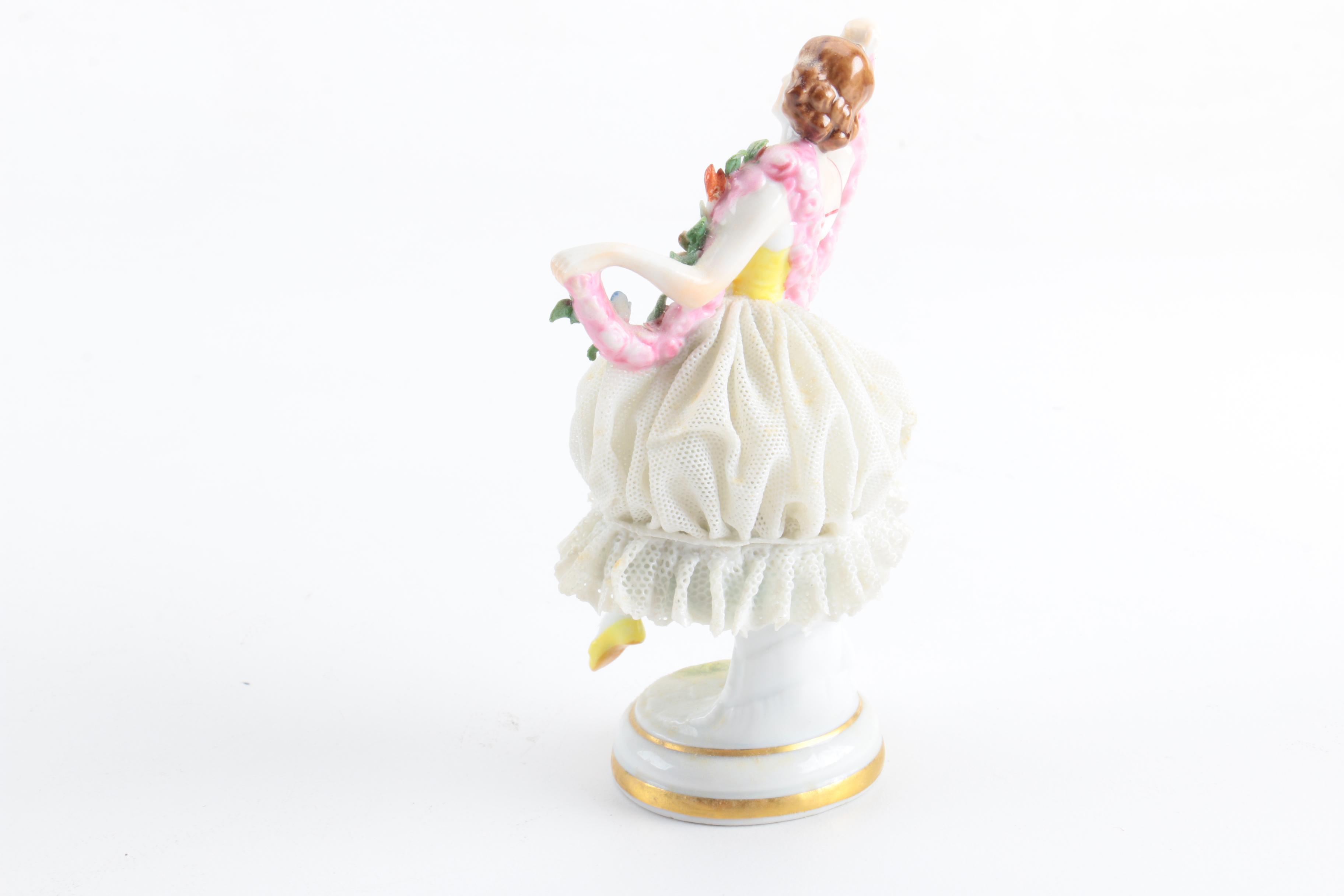 Dresden Porcelain Lace Figurines