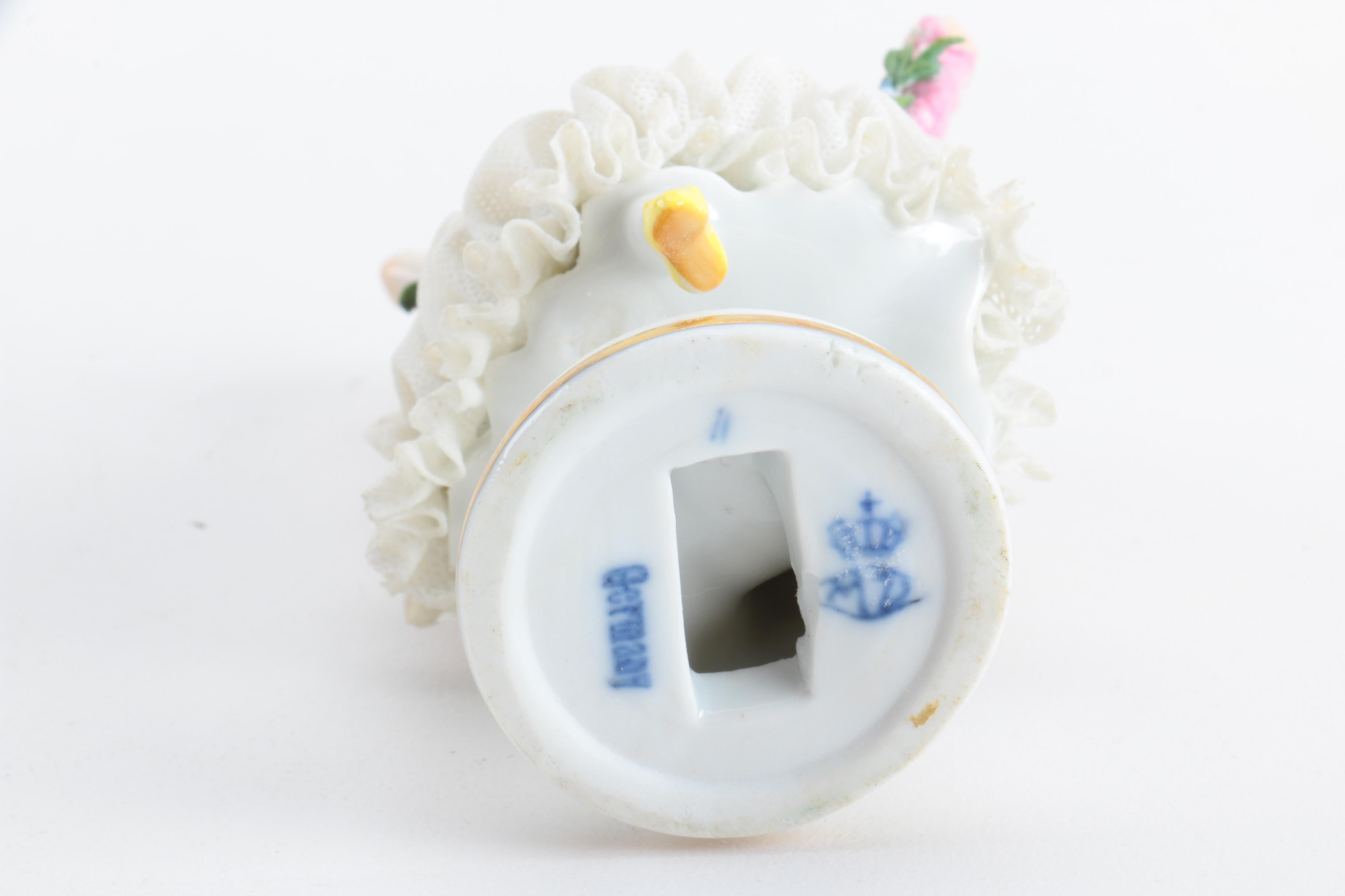 Dresden Porcelain Lace Figurines