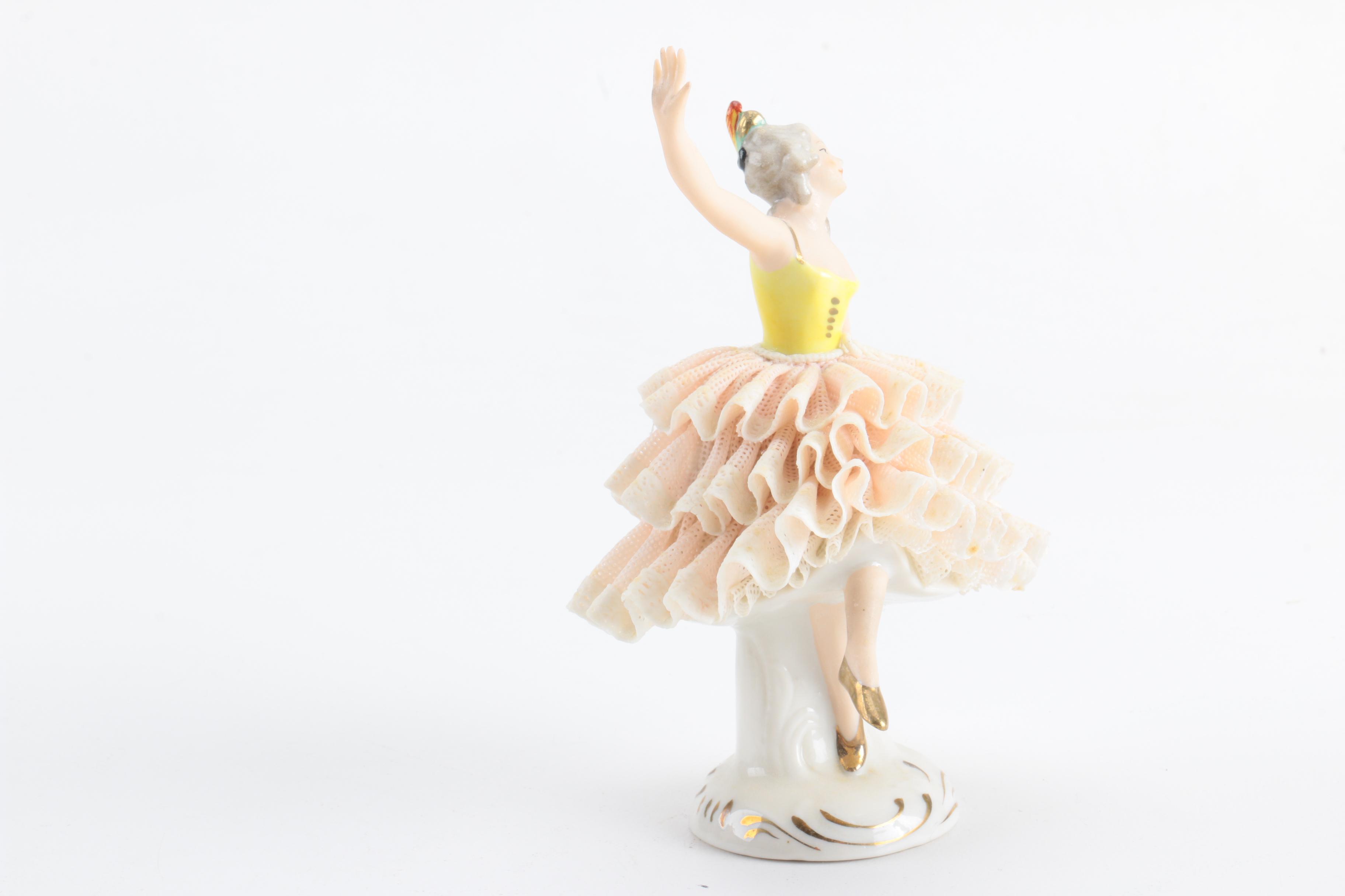 Dresden Porcelain Lace Figurines