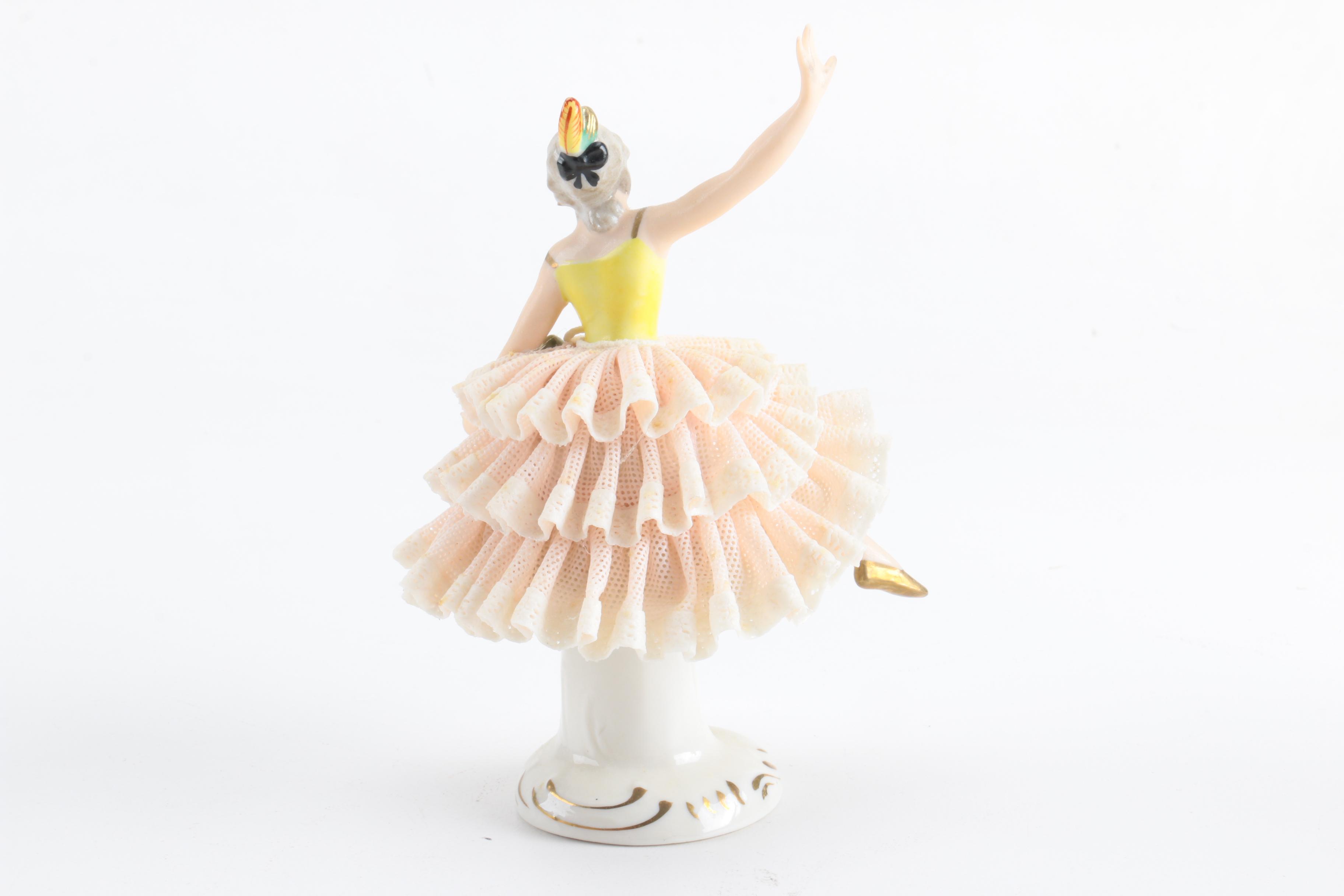 Dresden Porcelain Lace Figurines