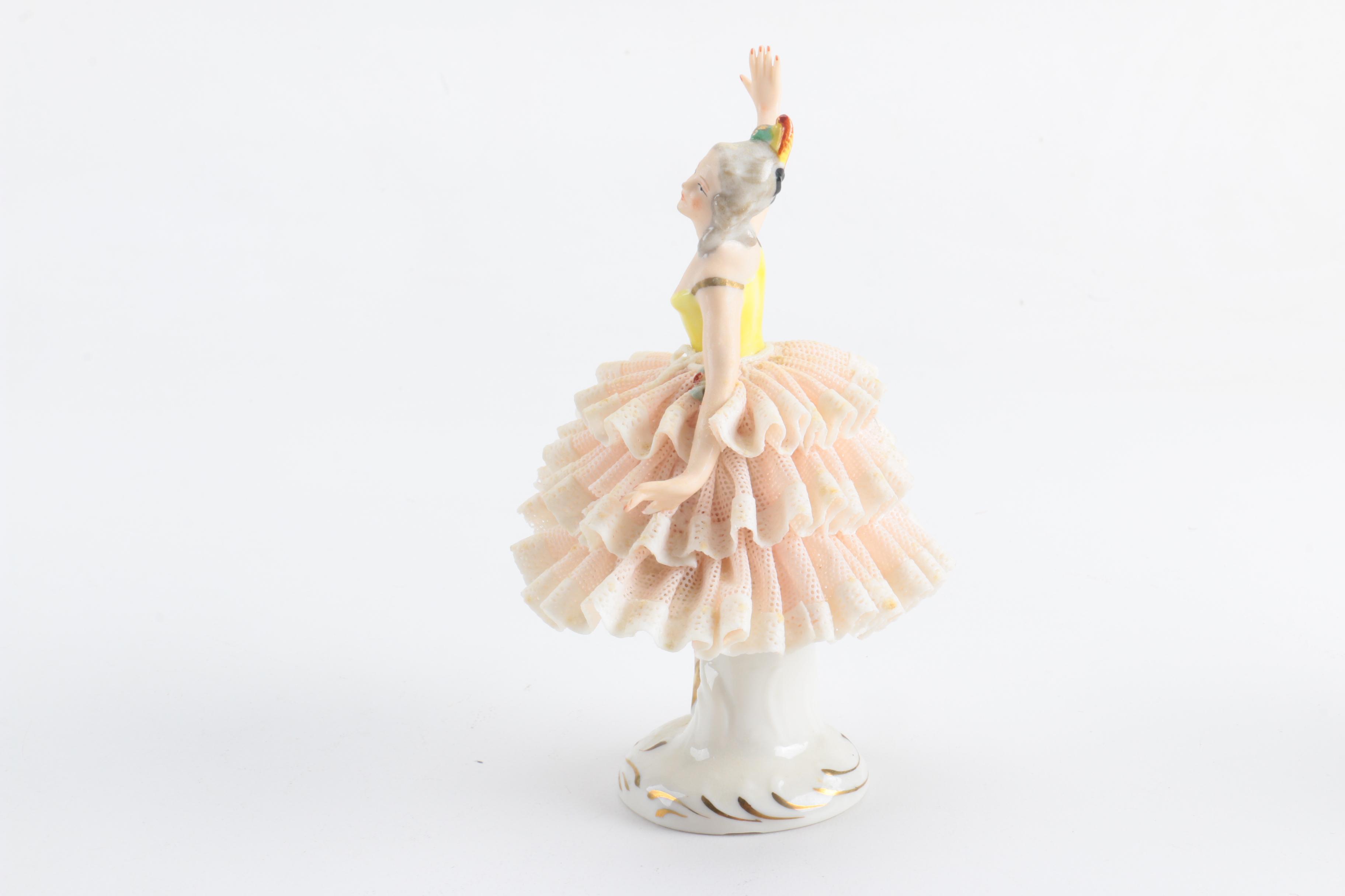 Dresden Porcelain Lace Figurines