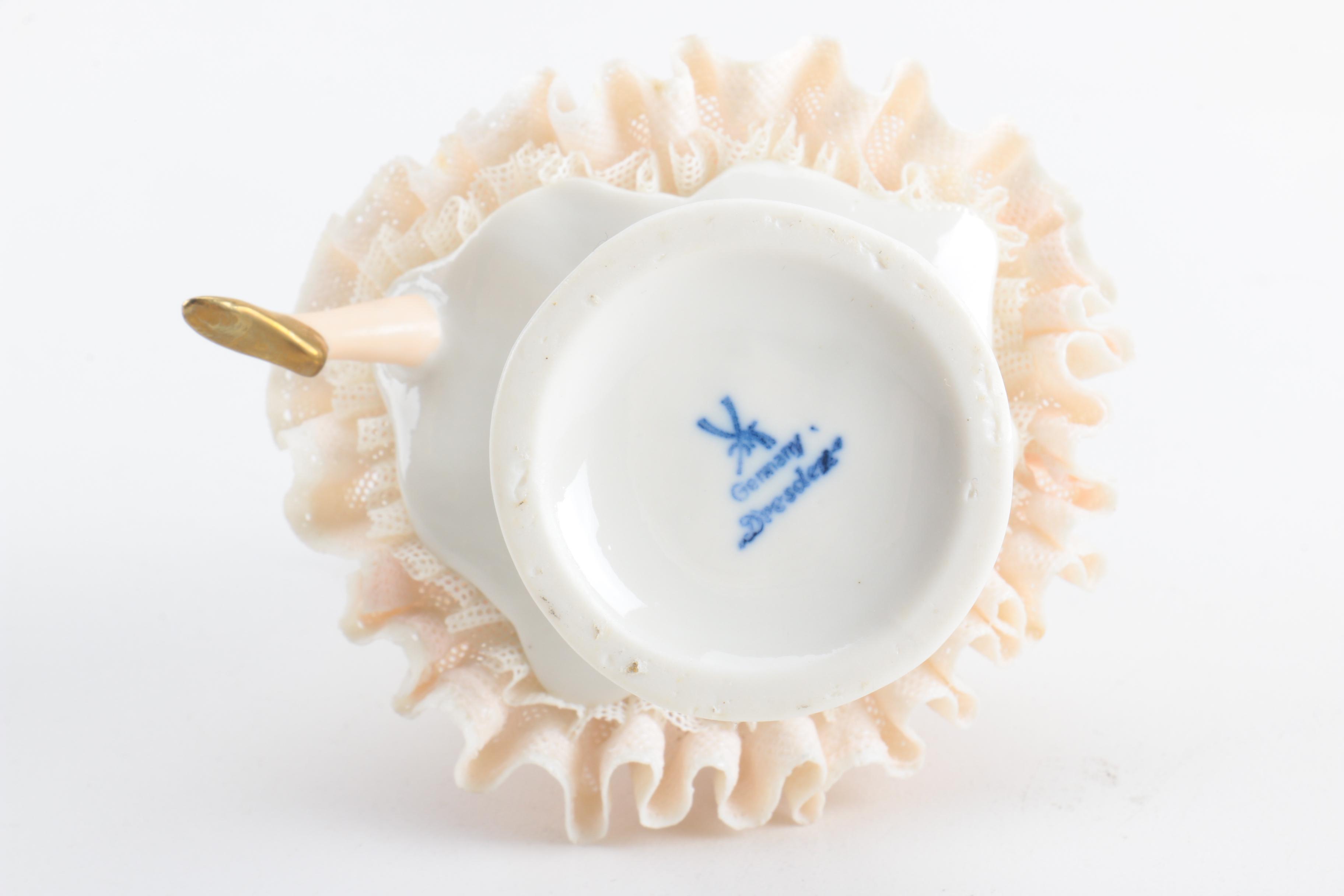 Dresden Porcelain Lace Figurines