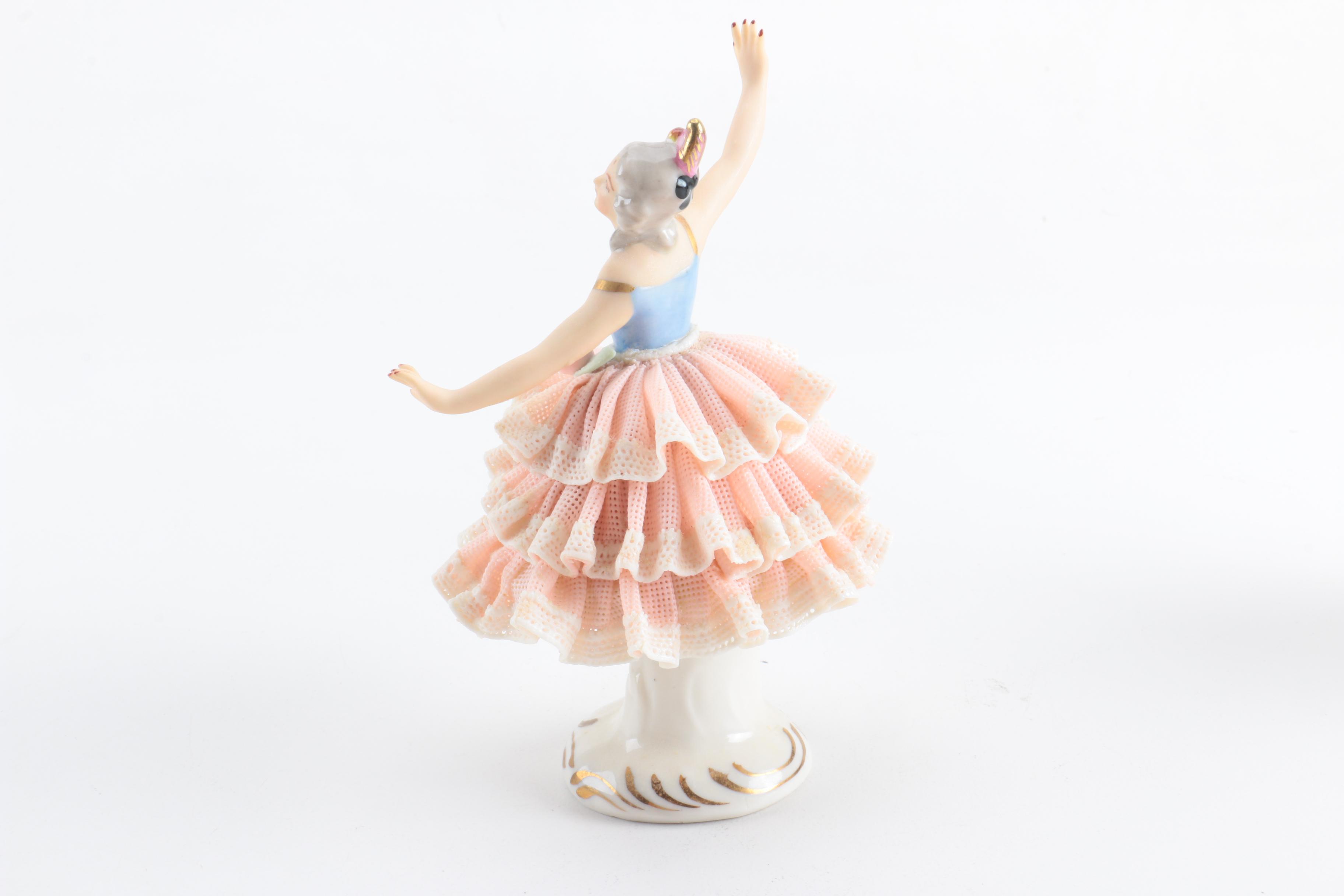 Dresden Porcelain Lace Figurines