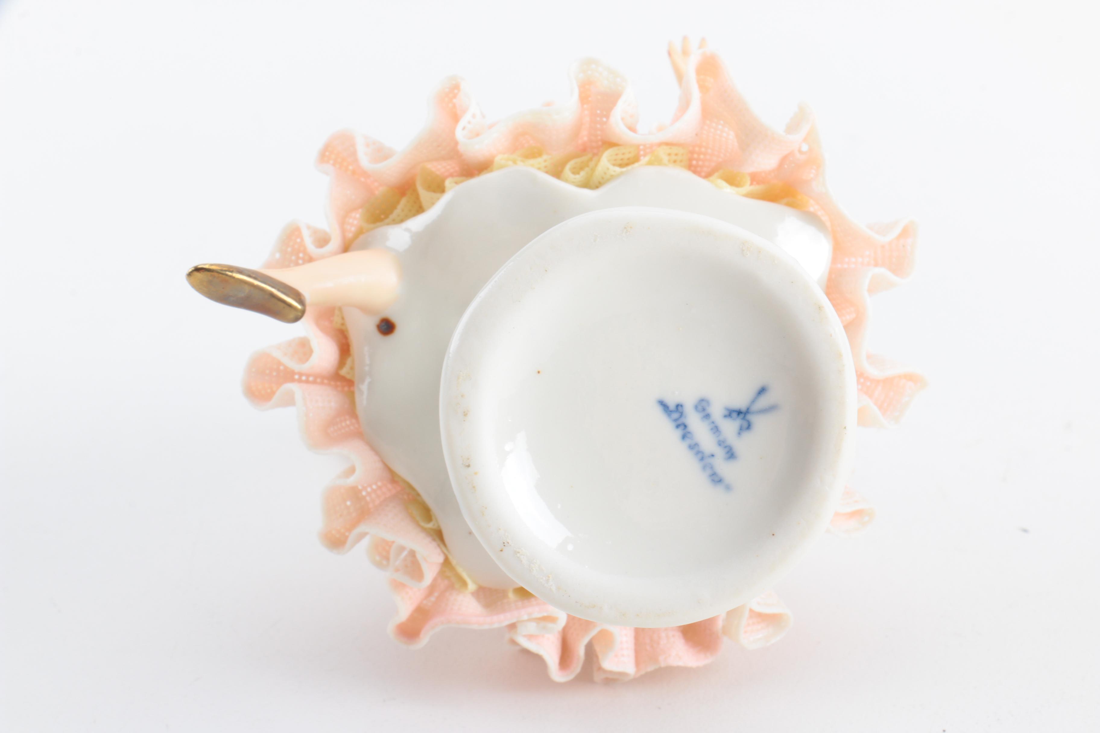 Dresden Porcelain Lace Figurines