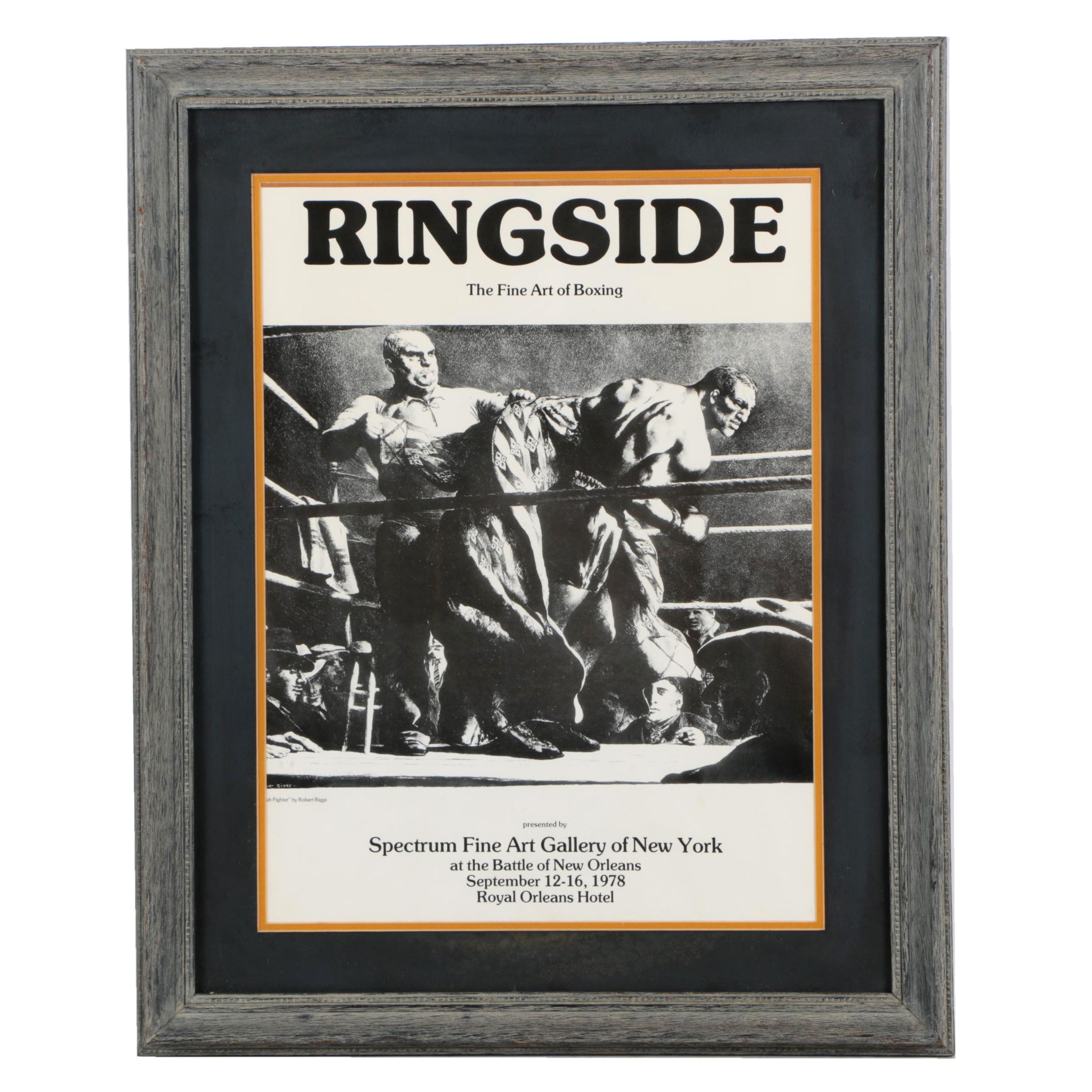 Exhibition Poster on Paper "Ringside, The Fine Art of Boxing"