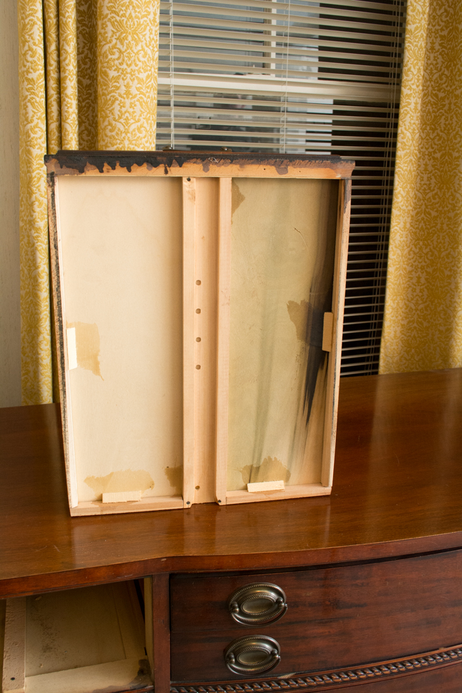 Vintage Duncan Phyfe Style Bow Front Buffet by Bernhardt Furniture