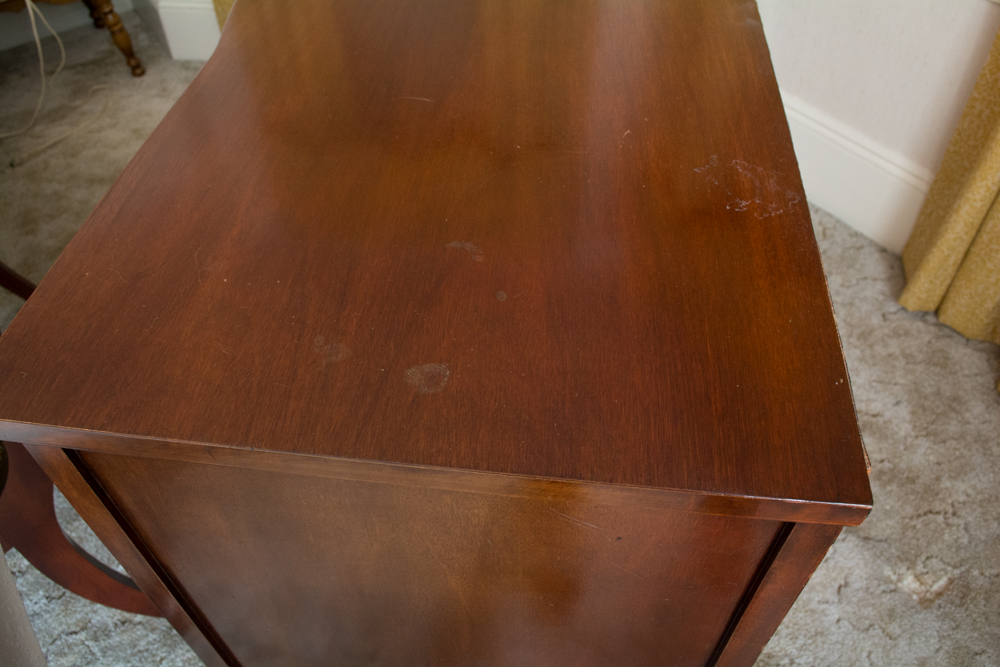 Vintage Duncan Phyfe Style Bow Front Buffet by Bernhardt Furniture