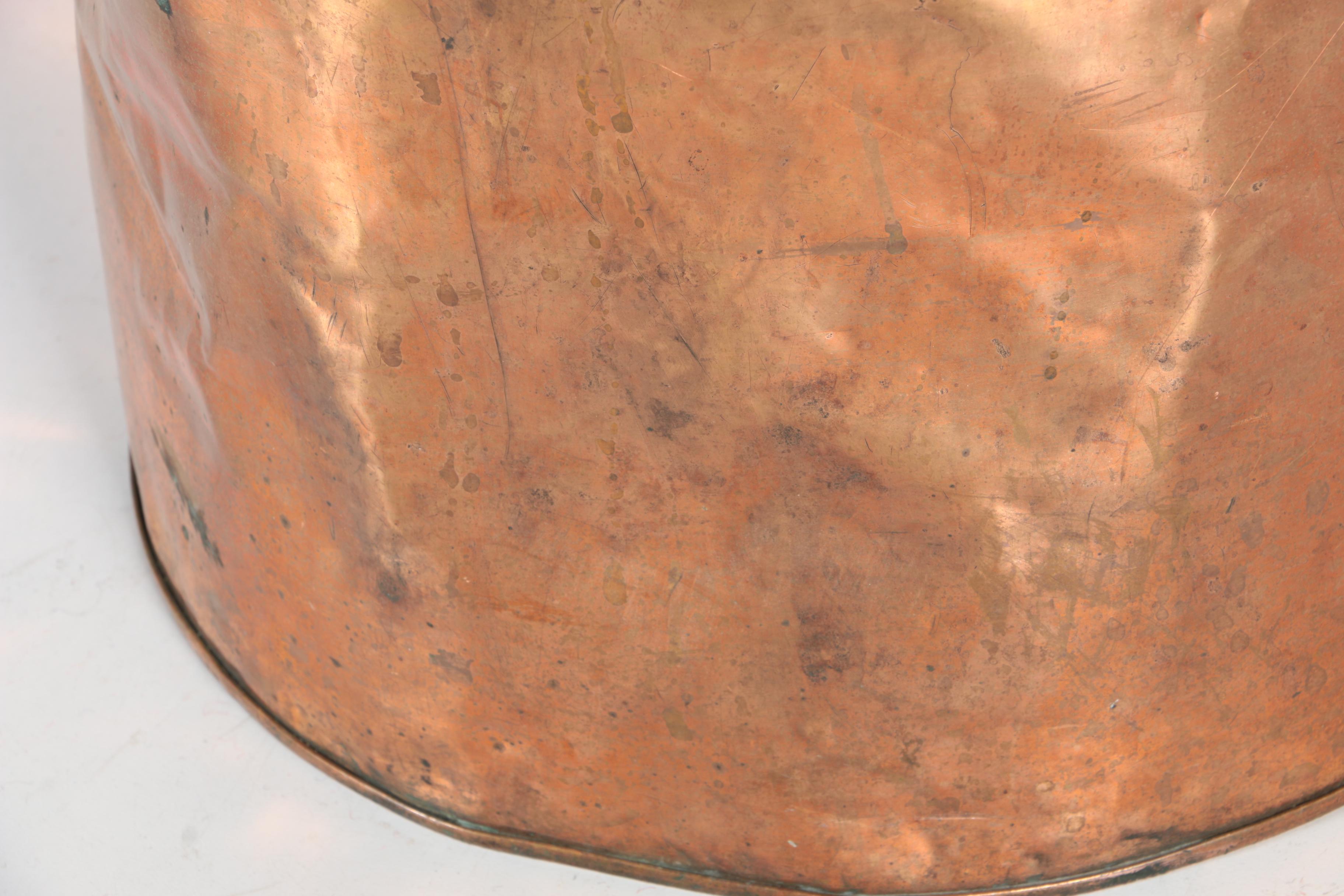 Metal and Copper Bin with Lid