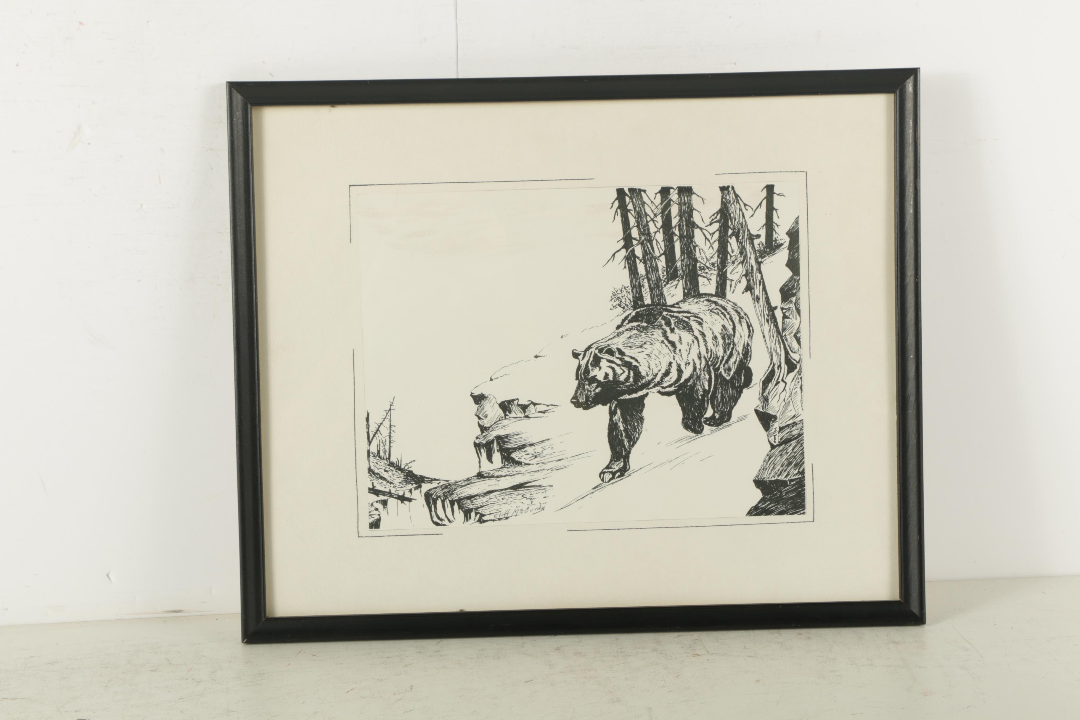 Collection of Serigraphs on Paper After Cliff McCurdy Nature Scenes