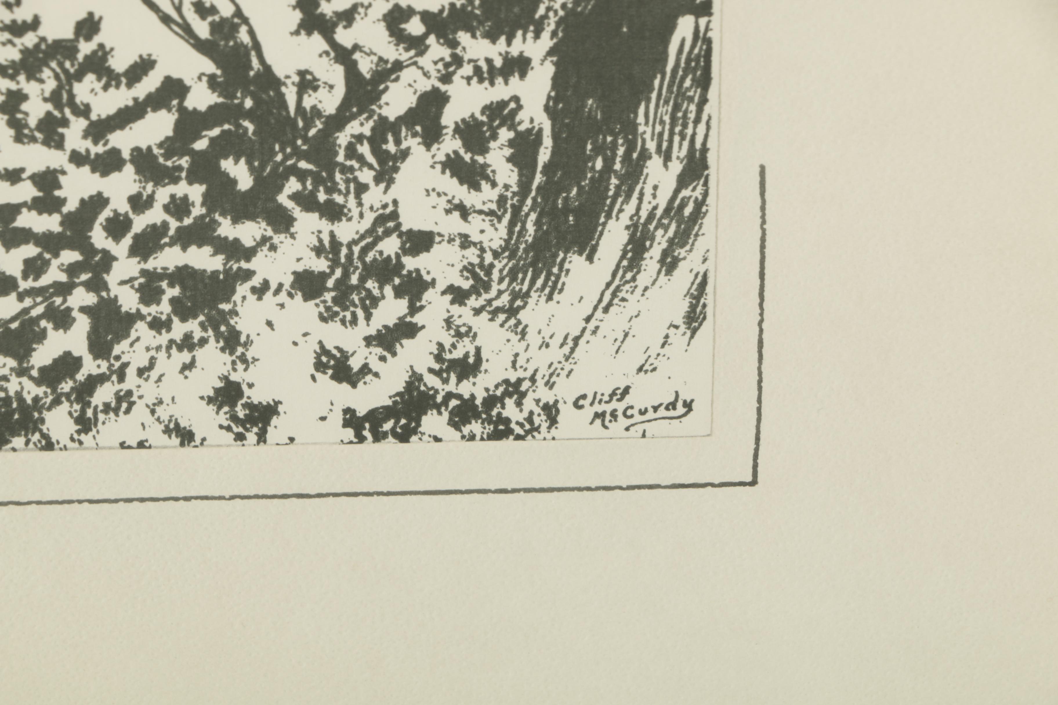 Collection of Serigraphs on Paper After Cliff McCurdy Nature Scenes