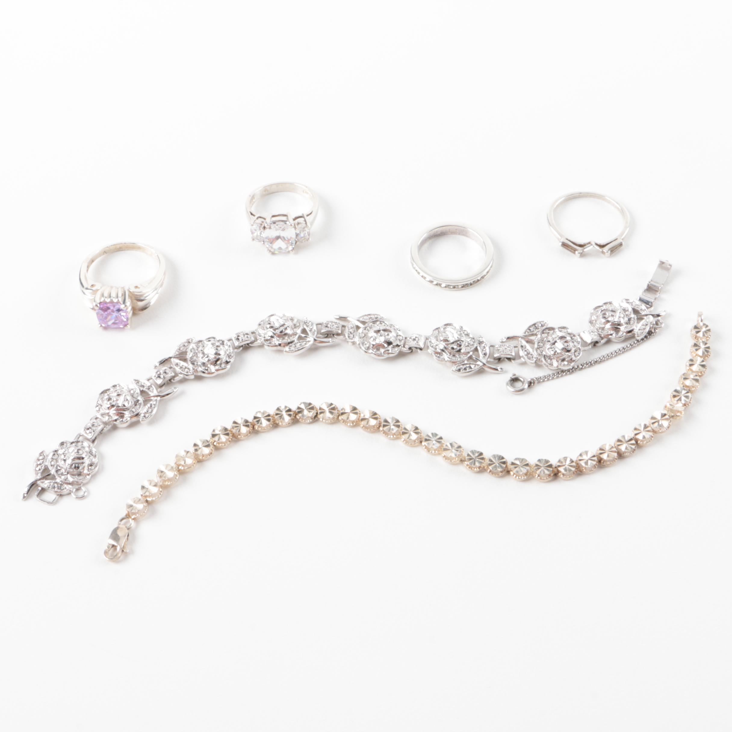 Sterling Silver Rings and Bracelets