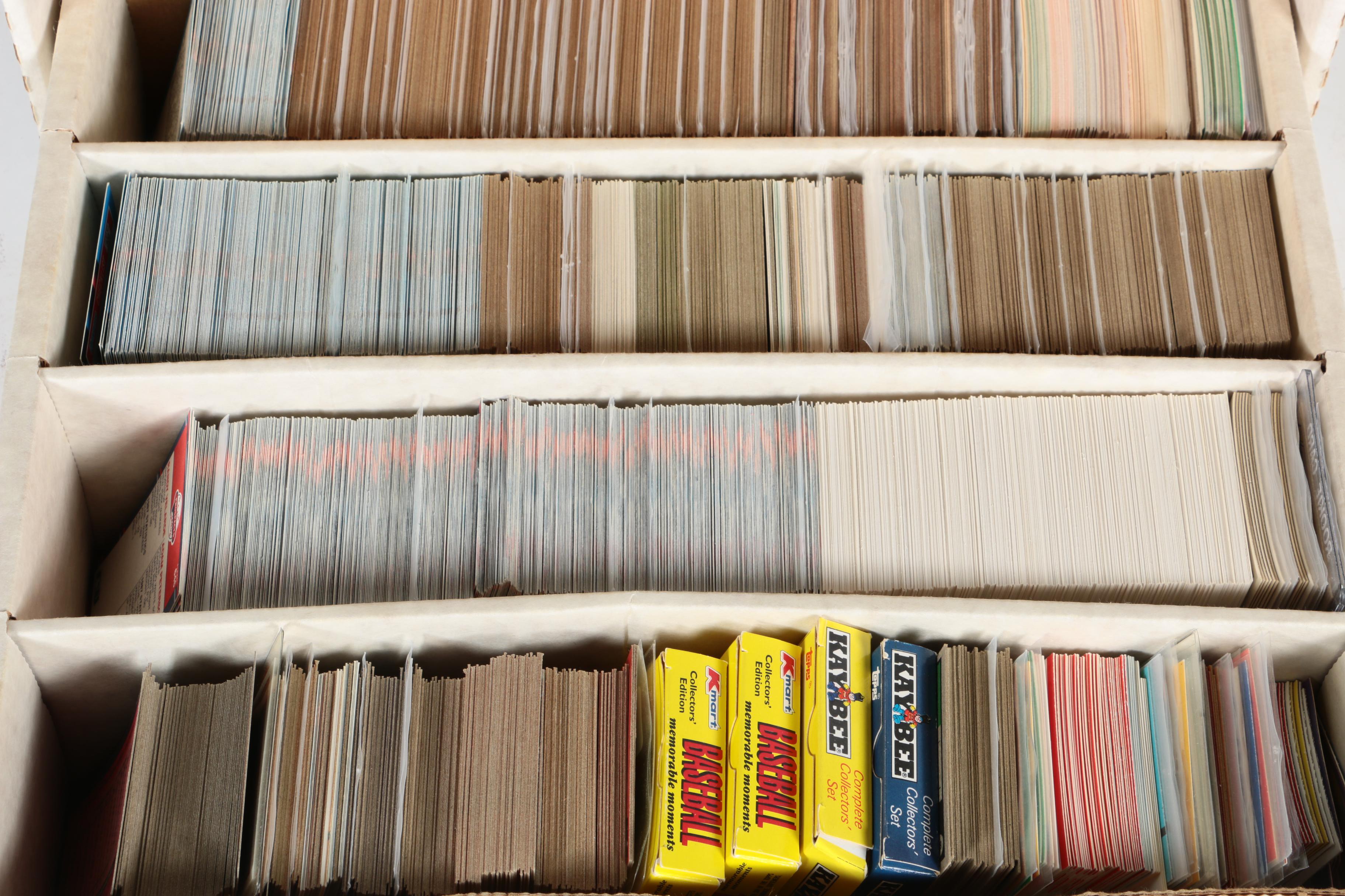 Assortment of Baseball Cards Including Topps and Fleer