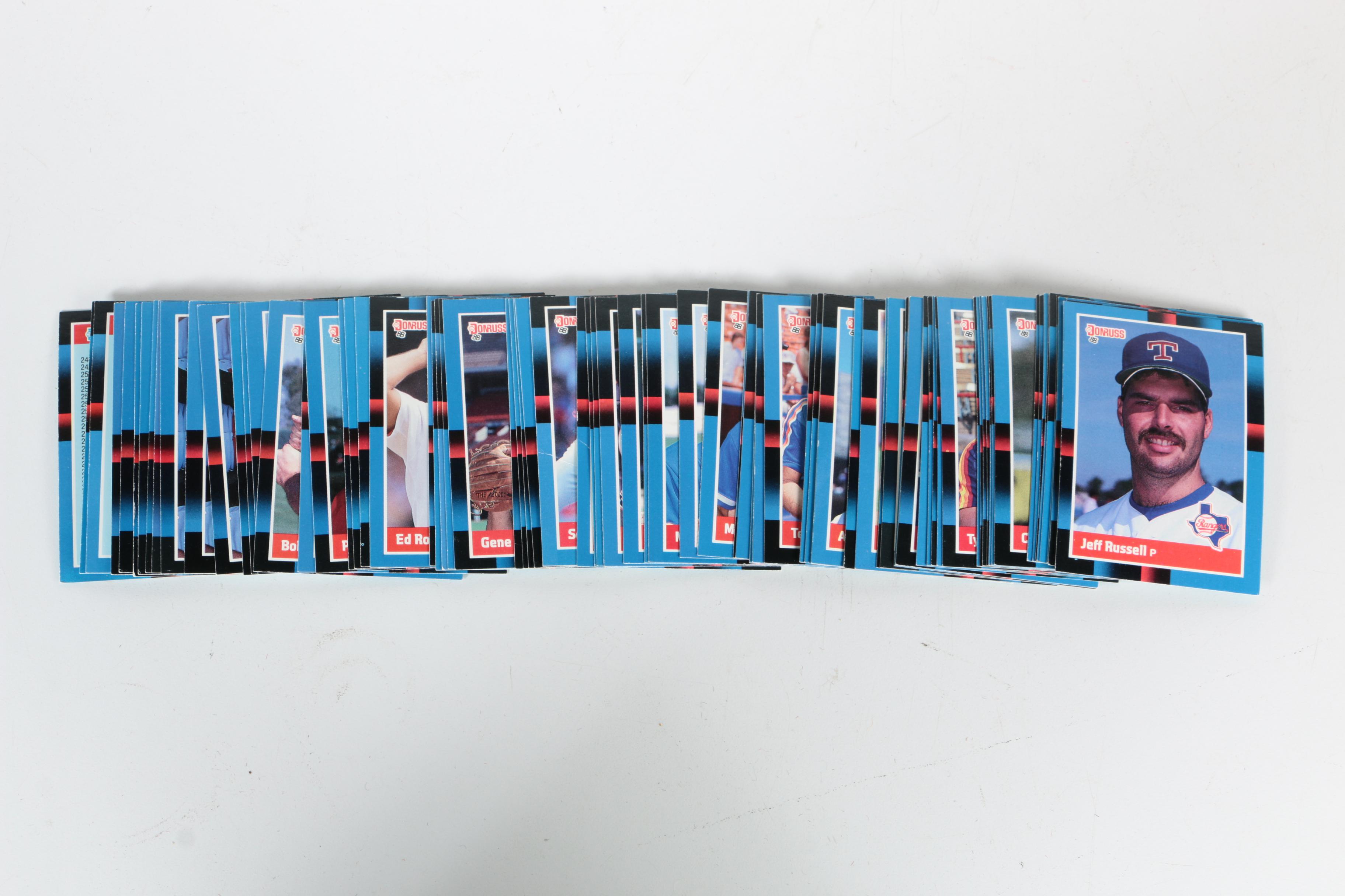 Assortment of Baseball Cards Including Topps and Fleer