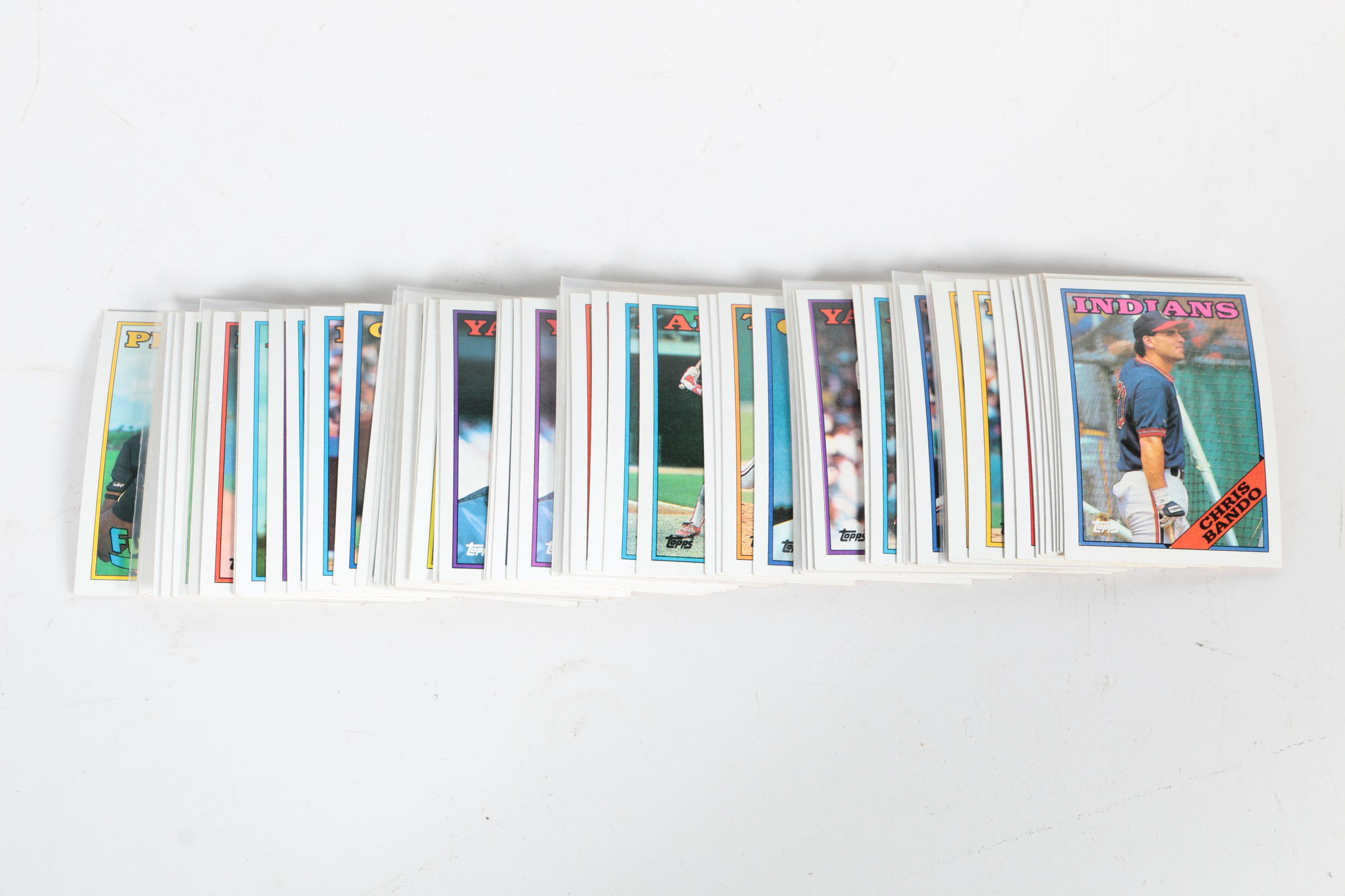 Assortment of Baseball Cards Including Topps and Fleer