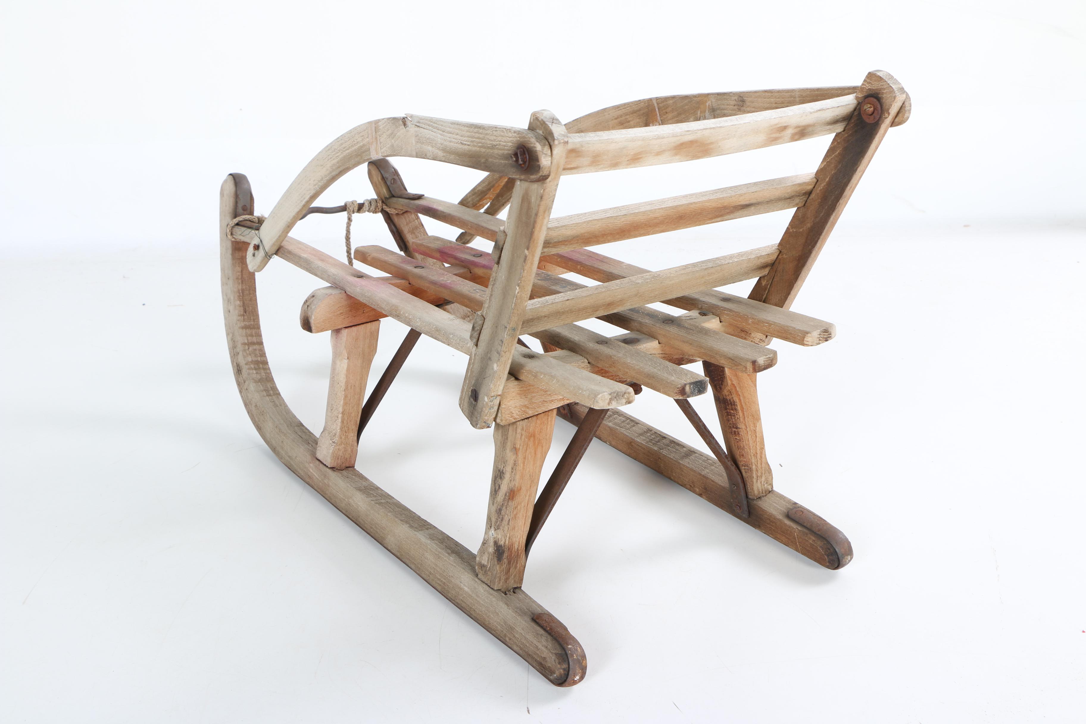 Davos Wooden Sleigh