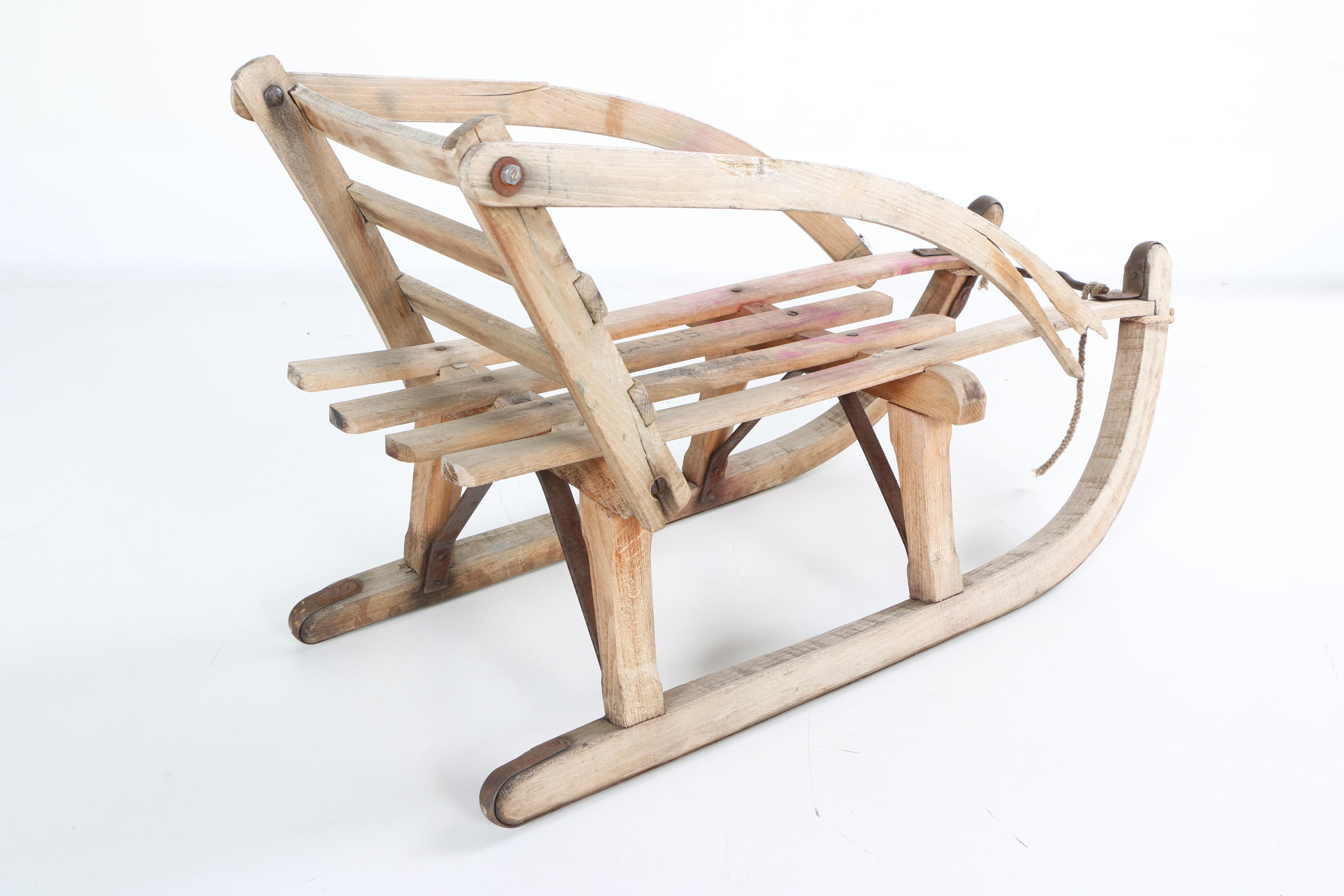 Davos Wooden Sleigh