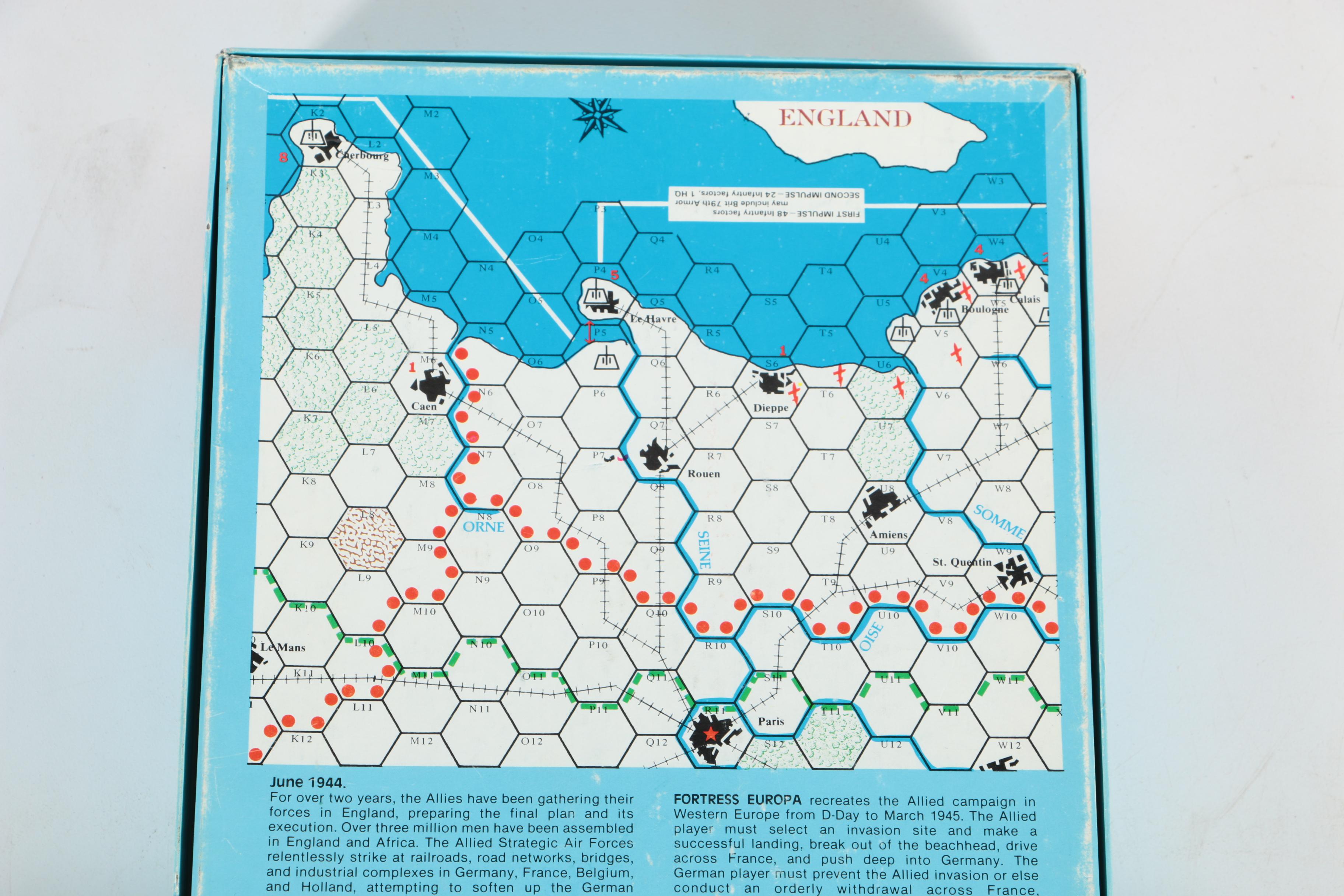 Games Including Avalon Hill "Fortress Europa" and "The Game of Shakespeare"