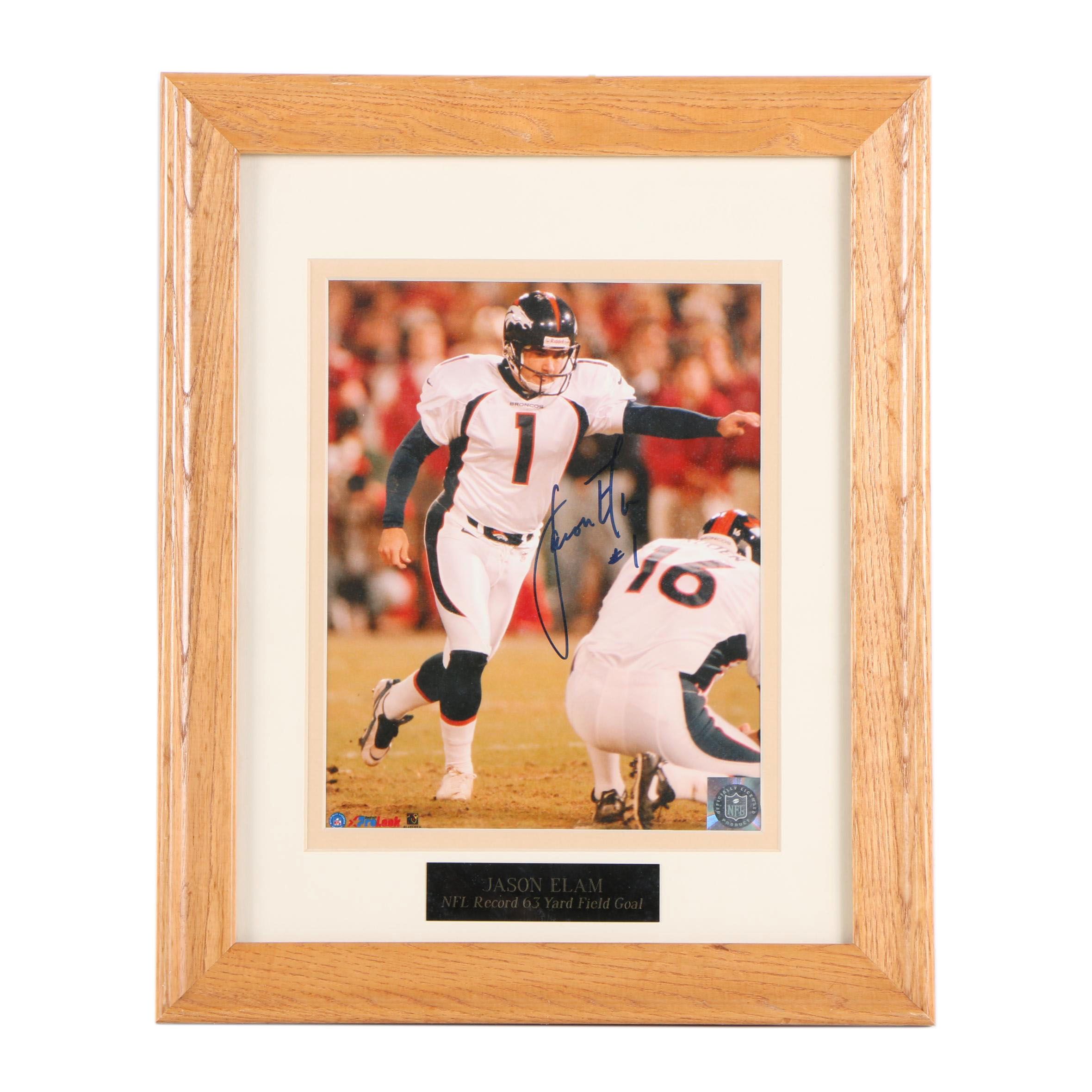 Jason Elam Autographed Photograph