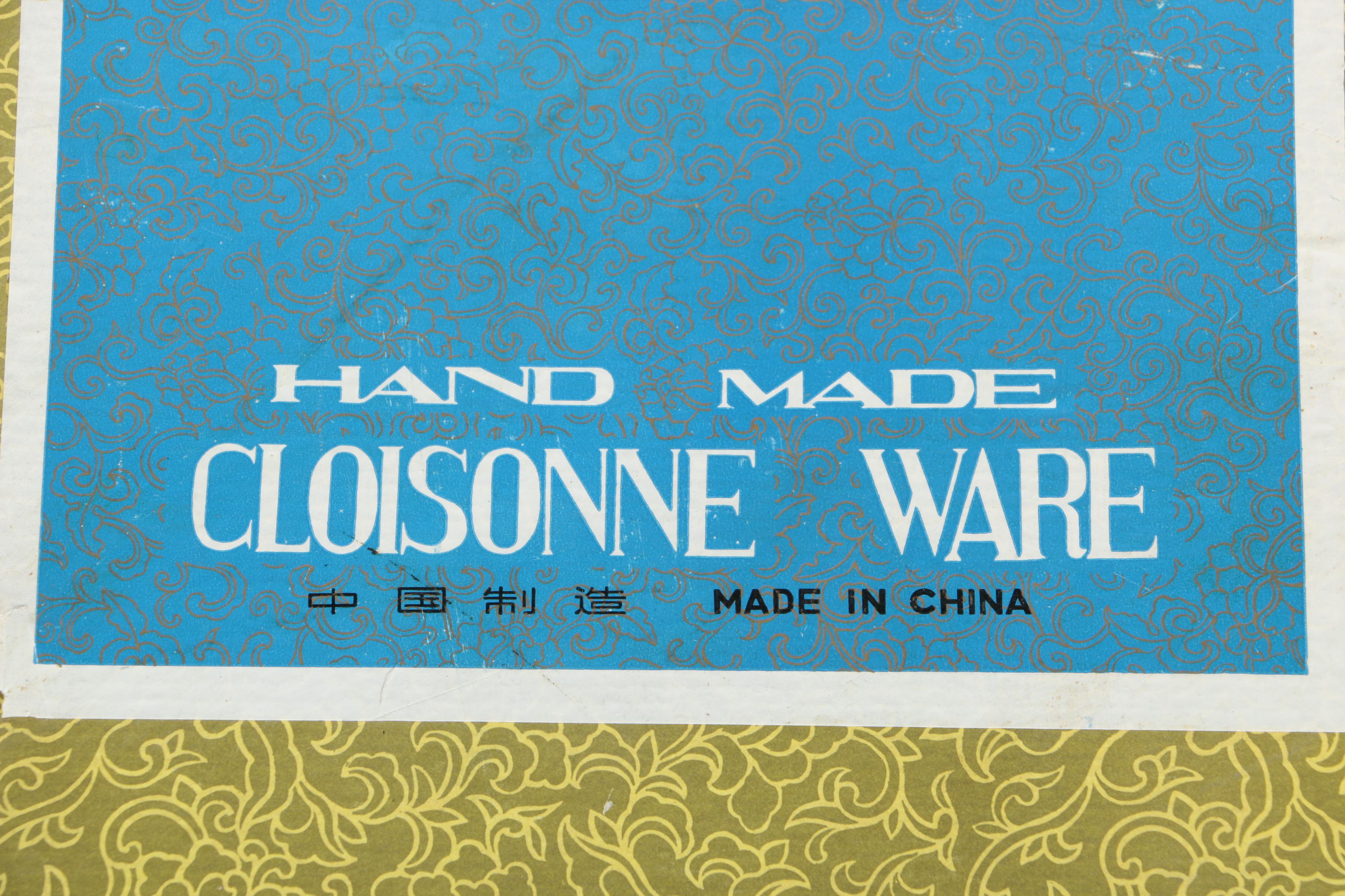 Chinese Decorative Cloisonne Plate