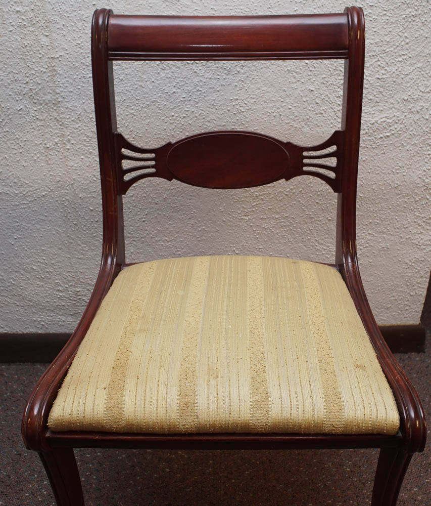 Vintage Federal Style Mahogany Dining Chairs