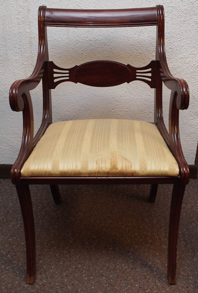 Vintage Federal Style Mahogany Dining Chairs