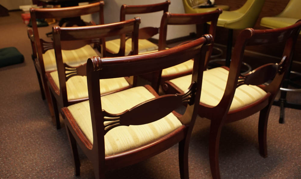 Vintage Federal Style Mahogany Dining Chairs