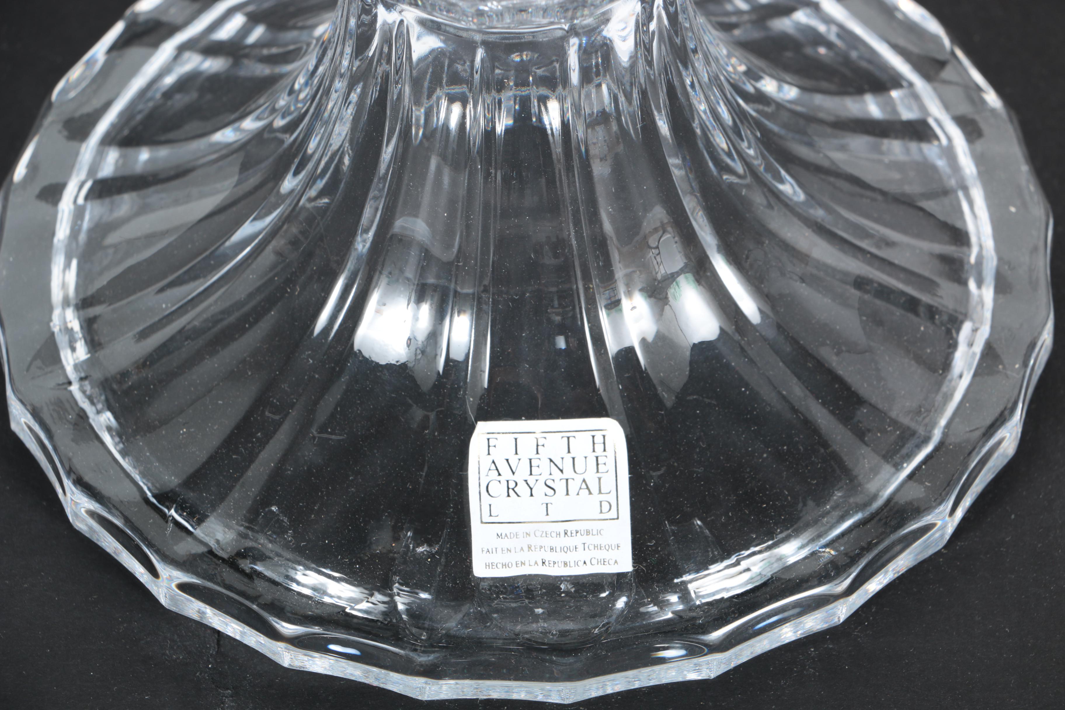 Fifth Avenue Footed Crystal Vase