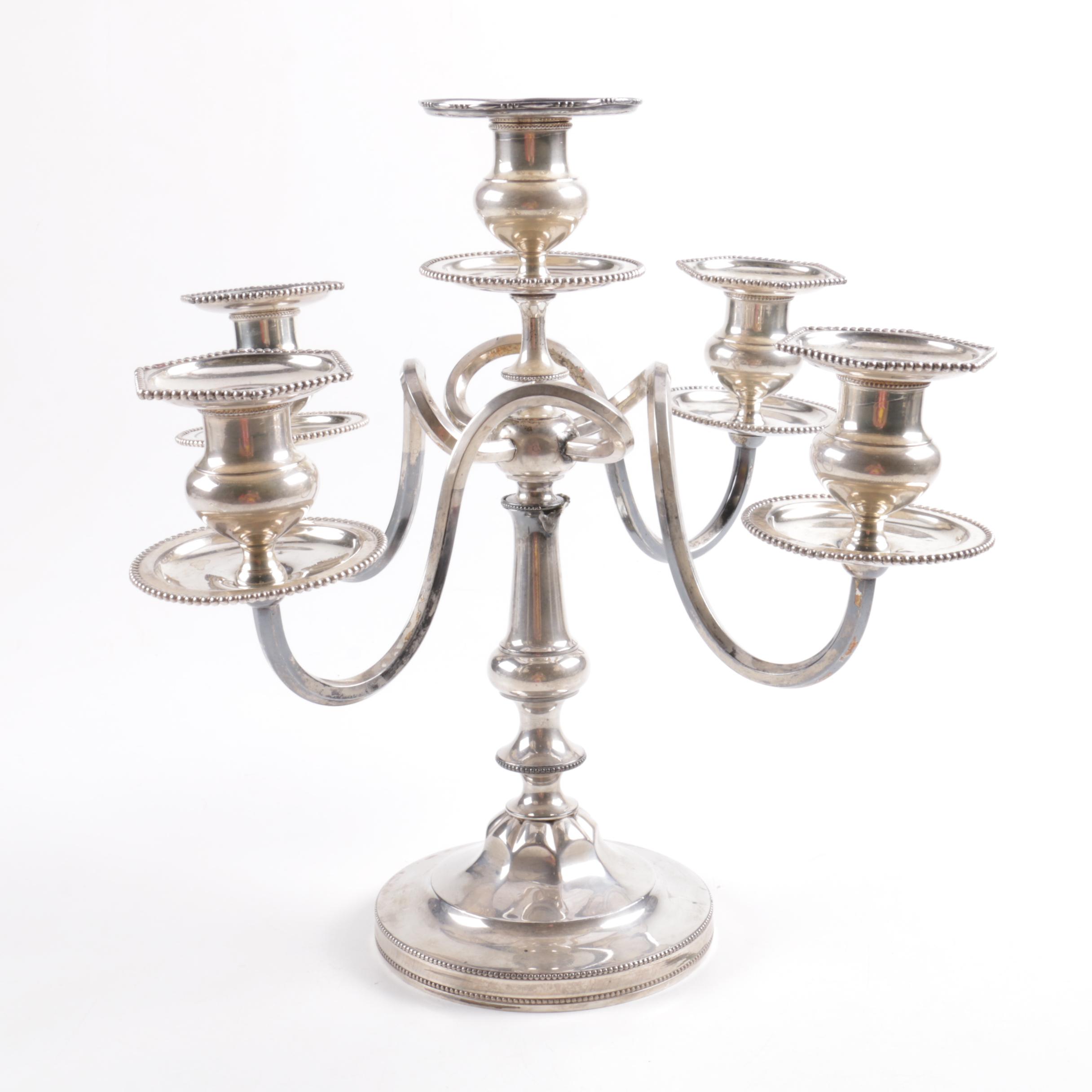 Eureka Silver Co. Silver-Plated Candelabrum