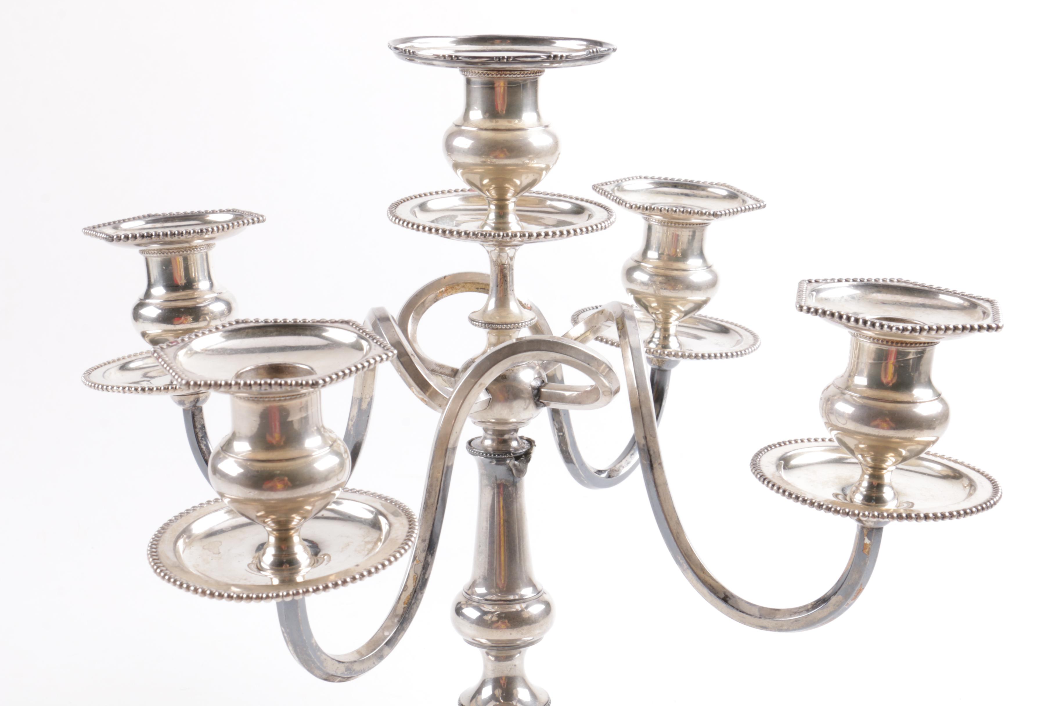 Eureka Silver Co. Silver-Plated Candelabrum