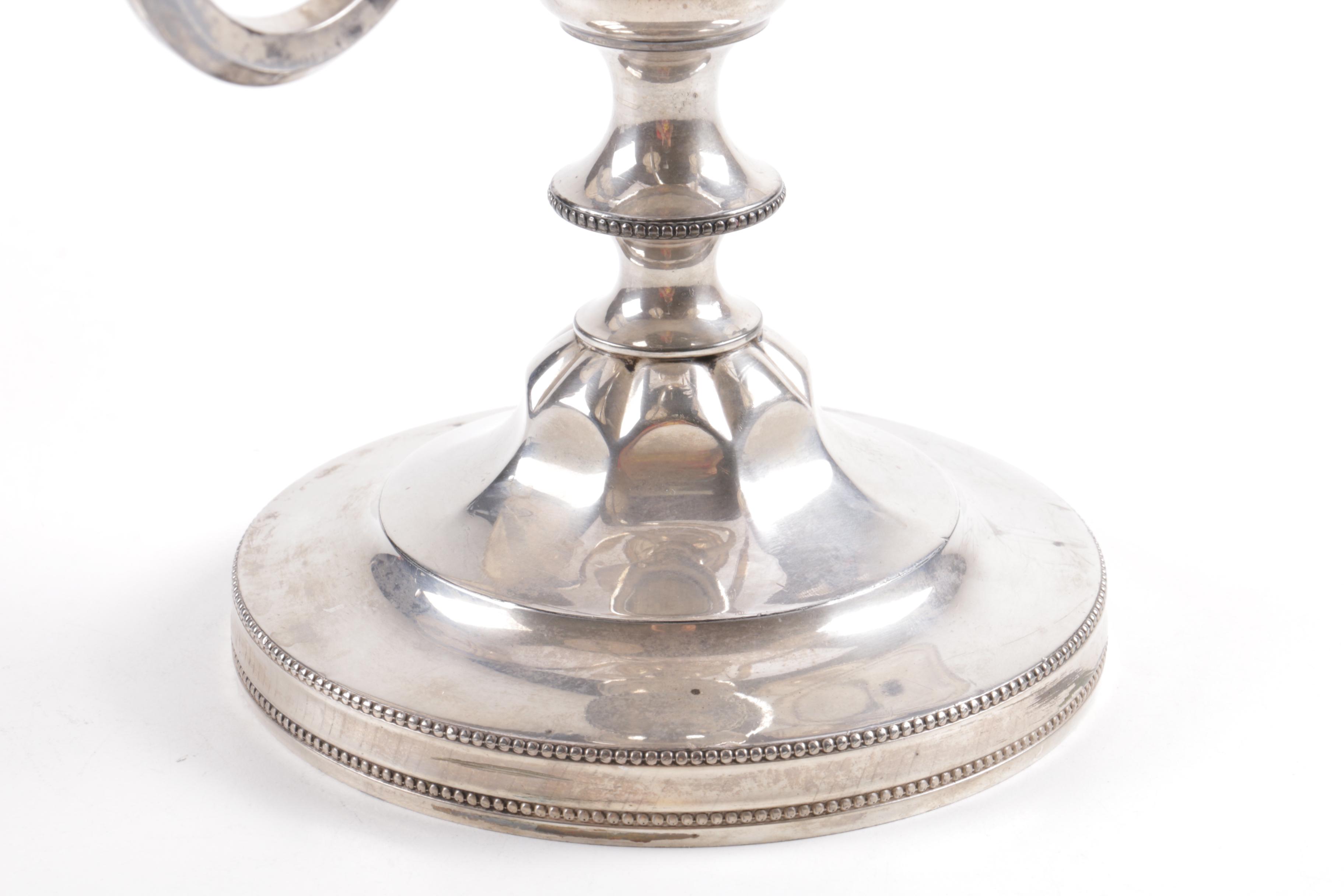 Eureka Silver Co. Silver-Plated Candelabrum