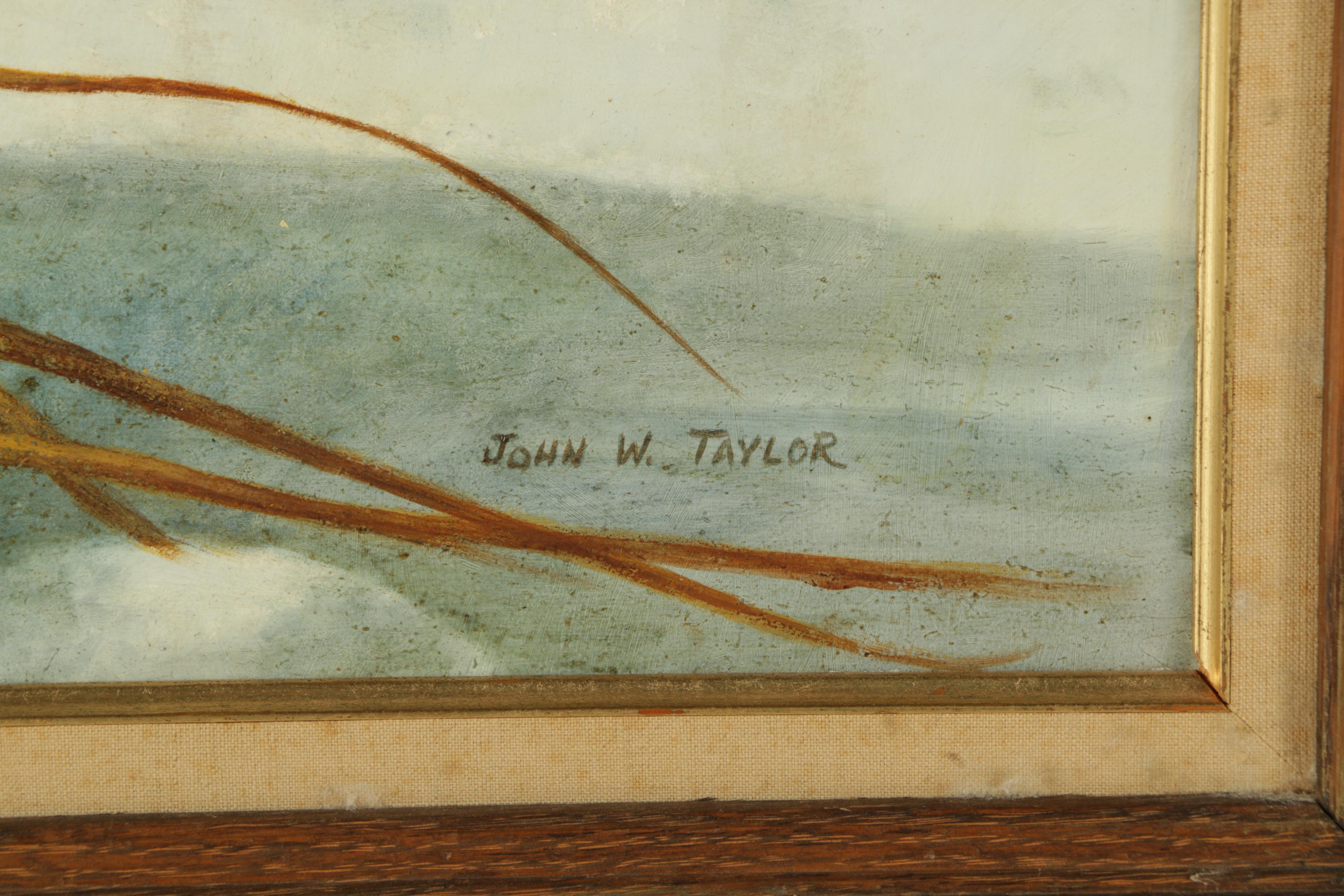 John W. Taylor Oil Painting on Board of Quails
