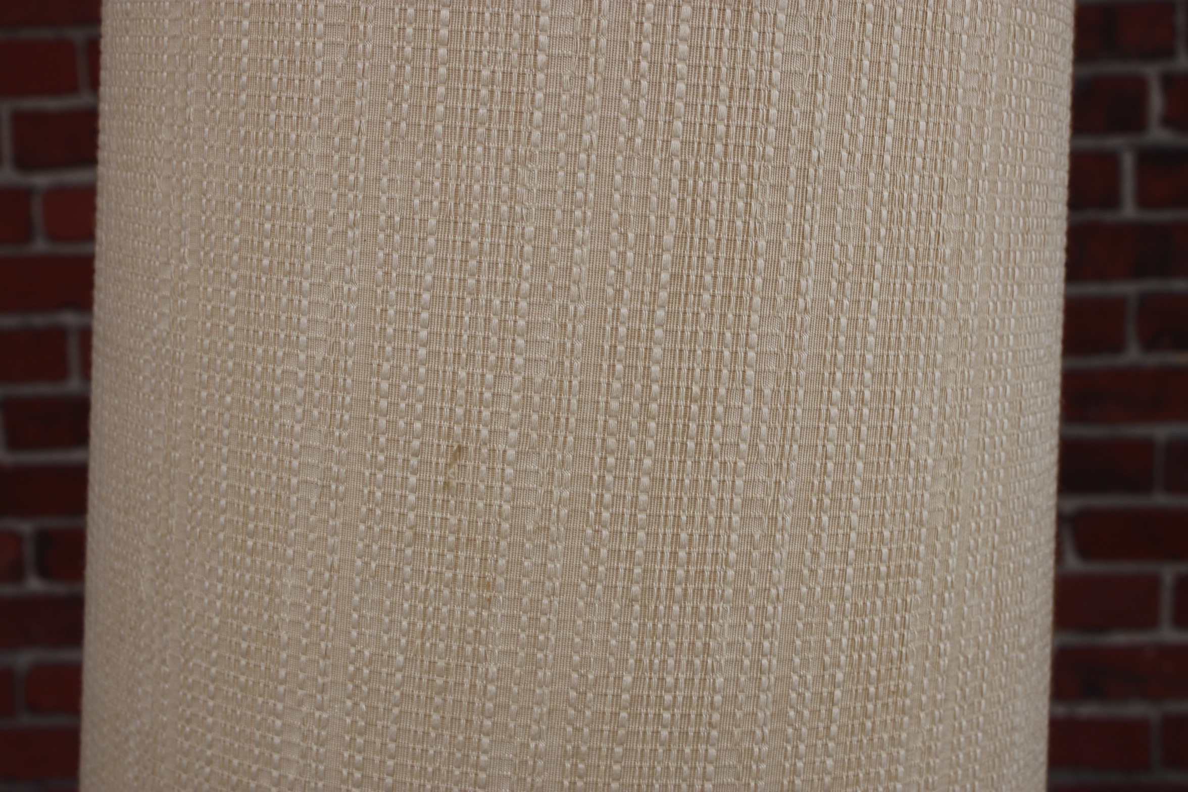 Vintage Brass Table Lamp with Stone Center